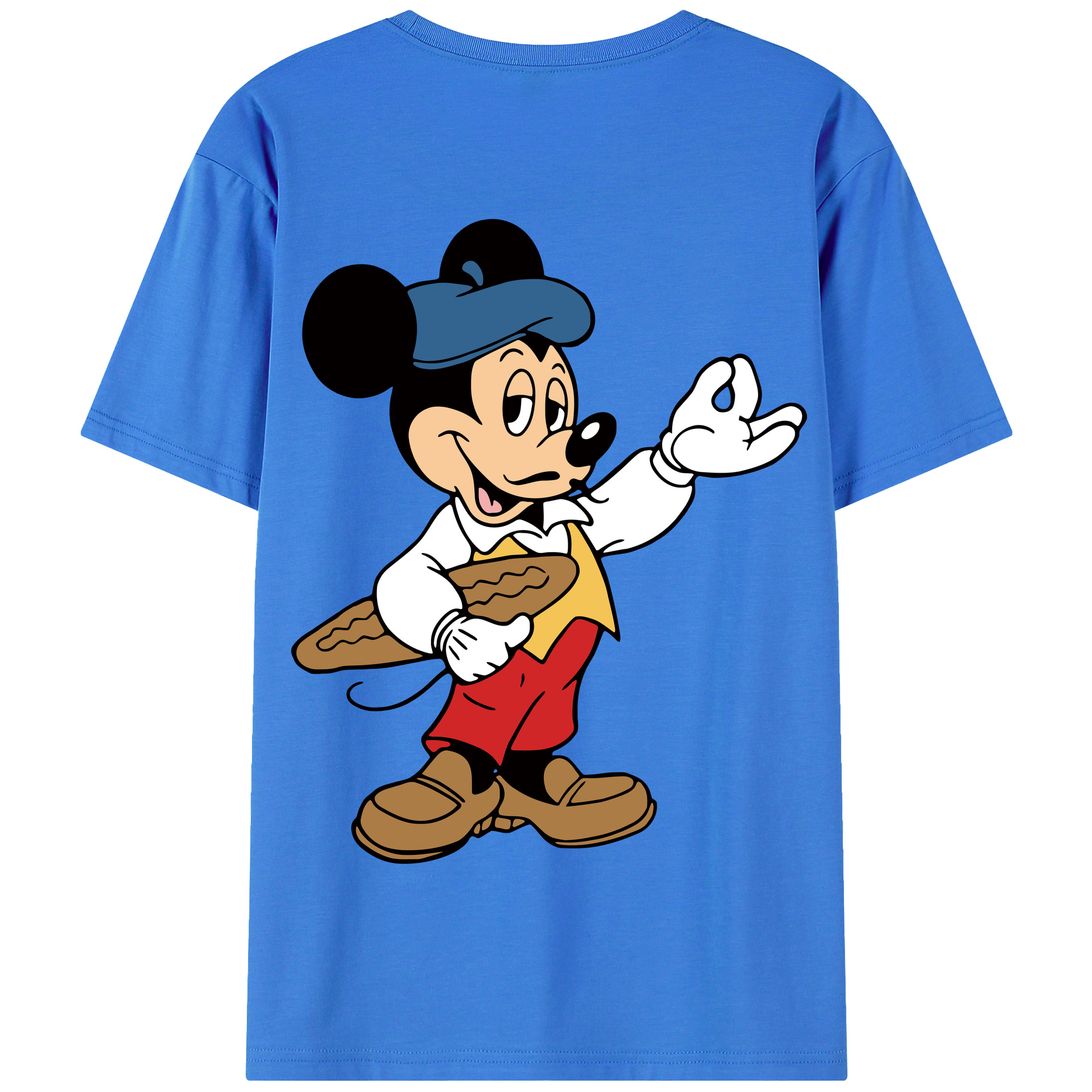 （画像用） ミッキーマウス Mickey Mouse 綿100％半袖Tシャツ（背面プリント）