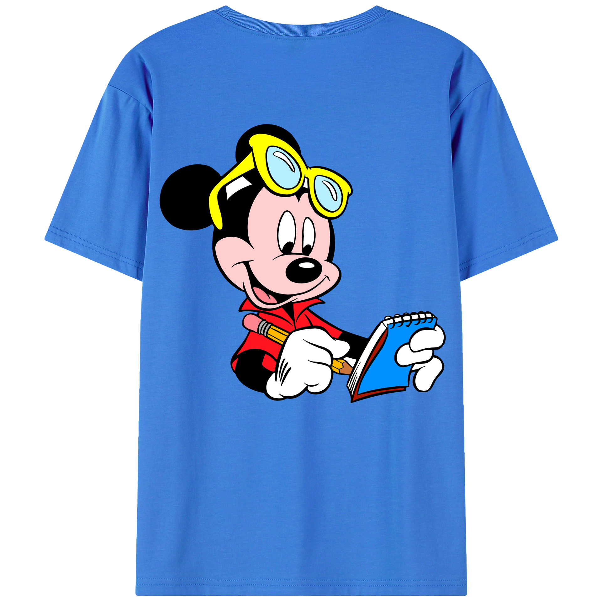 （画像用） ミッキーマウス Mickey Mouse 綿100％半袖Tシャツ（背面プリント）
