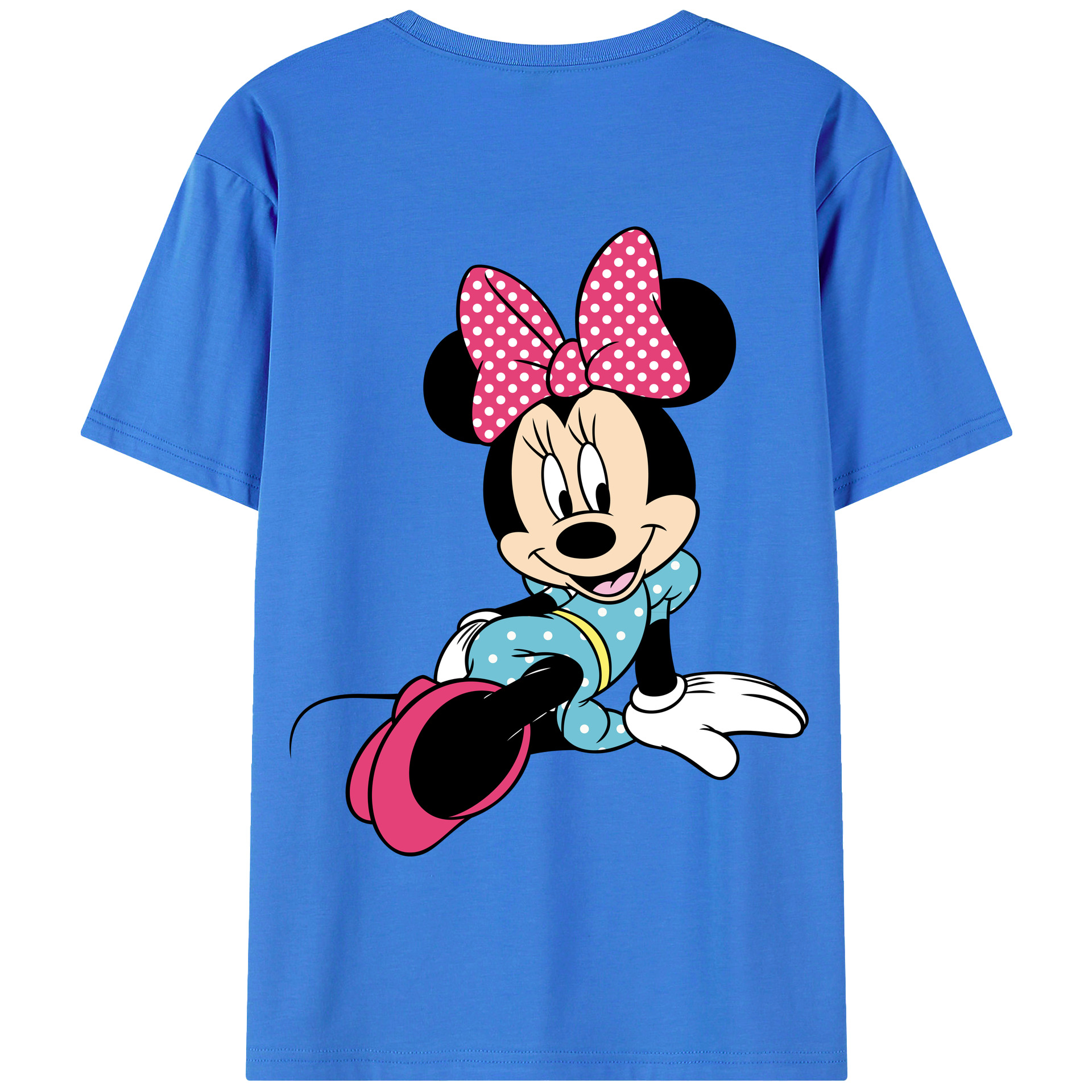 （画像用） ミッキーマウス Mickey Mouse 綿100％半袖Tシャツ（背面プリント）