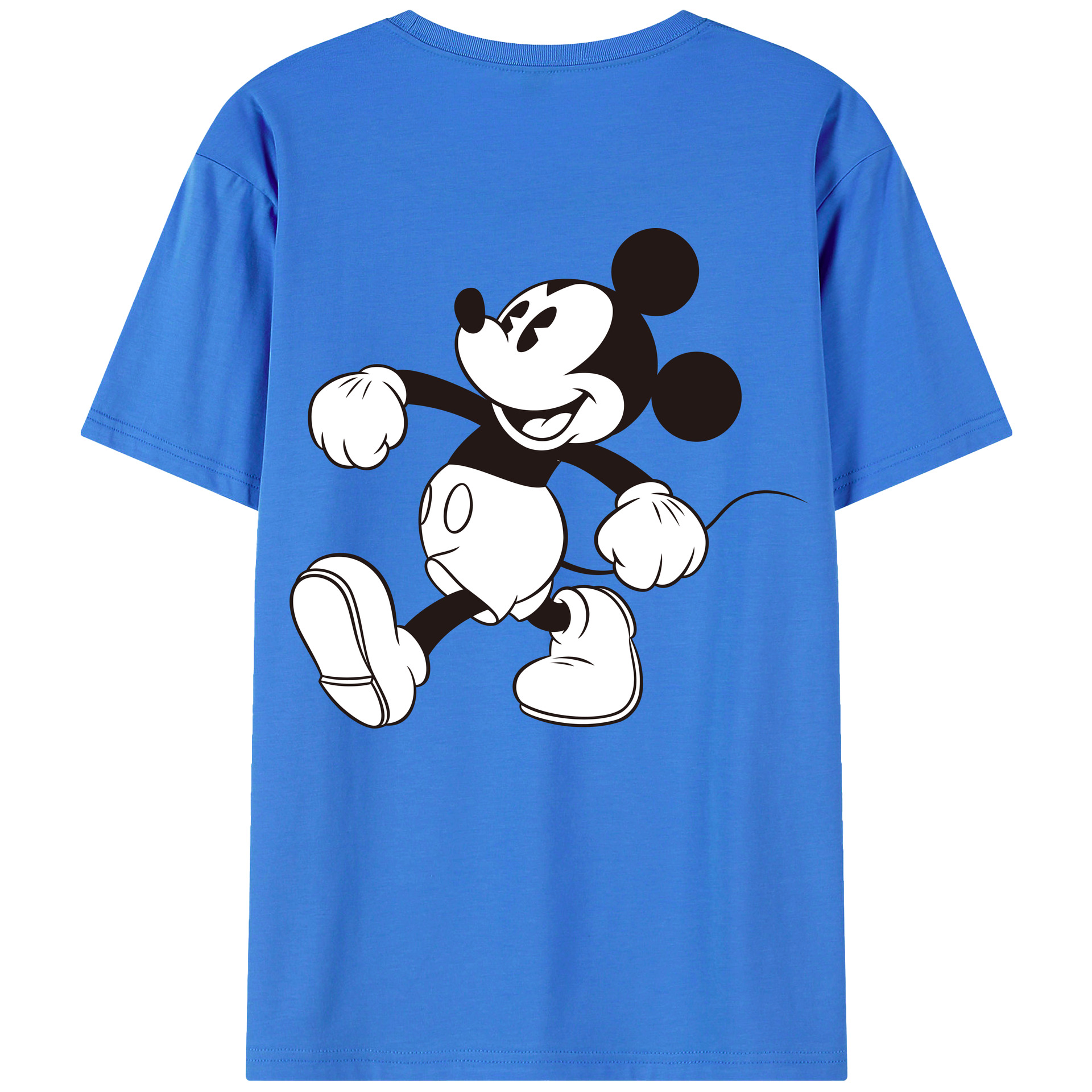 （画像用） ミッキーマウス Mickey Mouse 綿100％半袖Tシャツ（背面プリント）