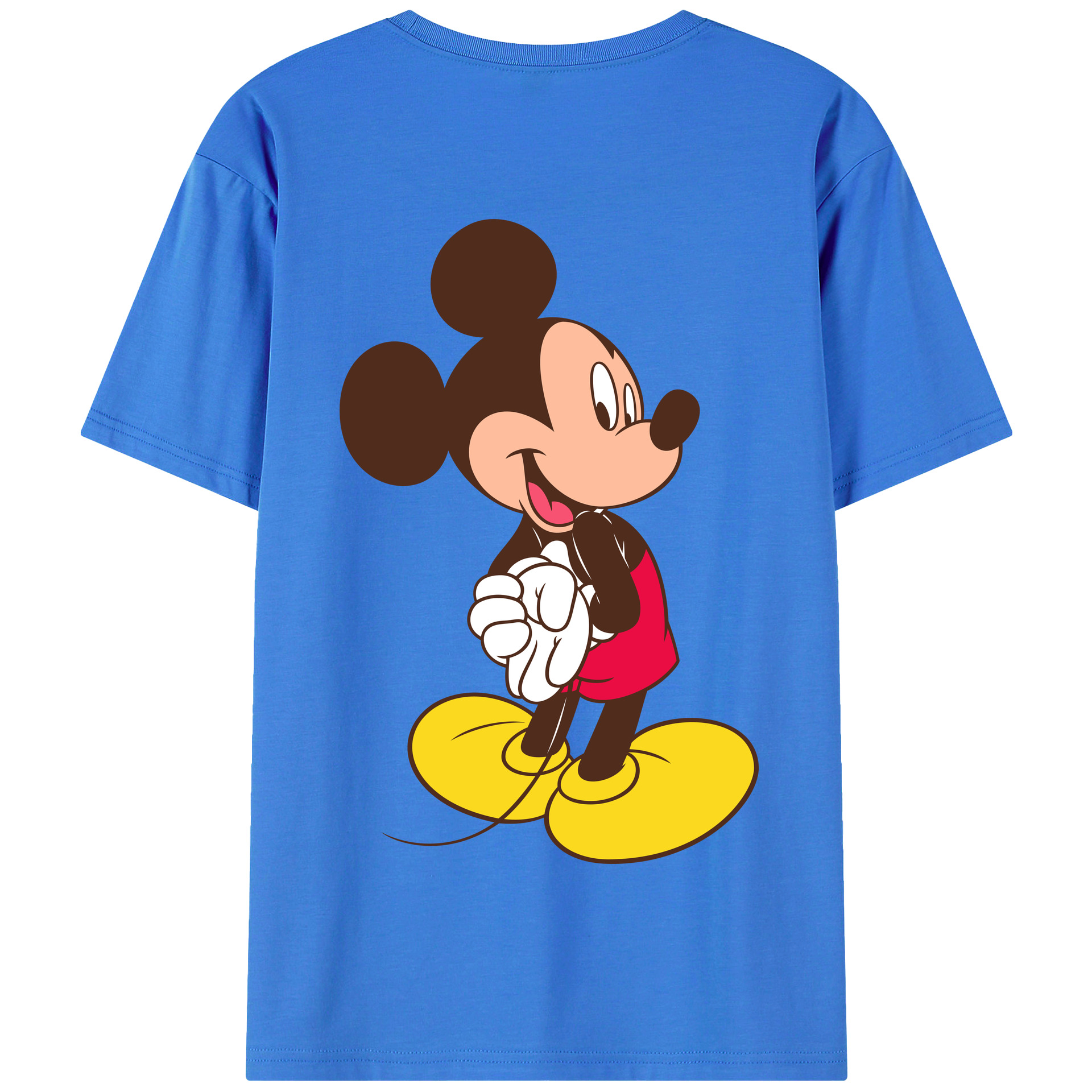 （画像用） ミッキーマウス Mickey Mouse 綿100％半袖Tシャツ（背面プリント）