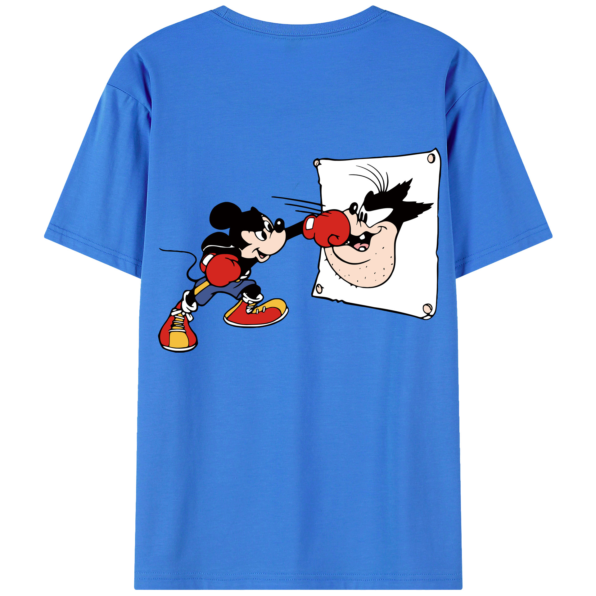 （画像用） ミッキーマウス Mickey Mouse 綿100％半袖Tシャツ（背面プリント）