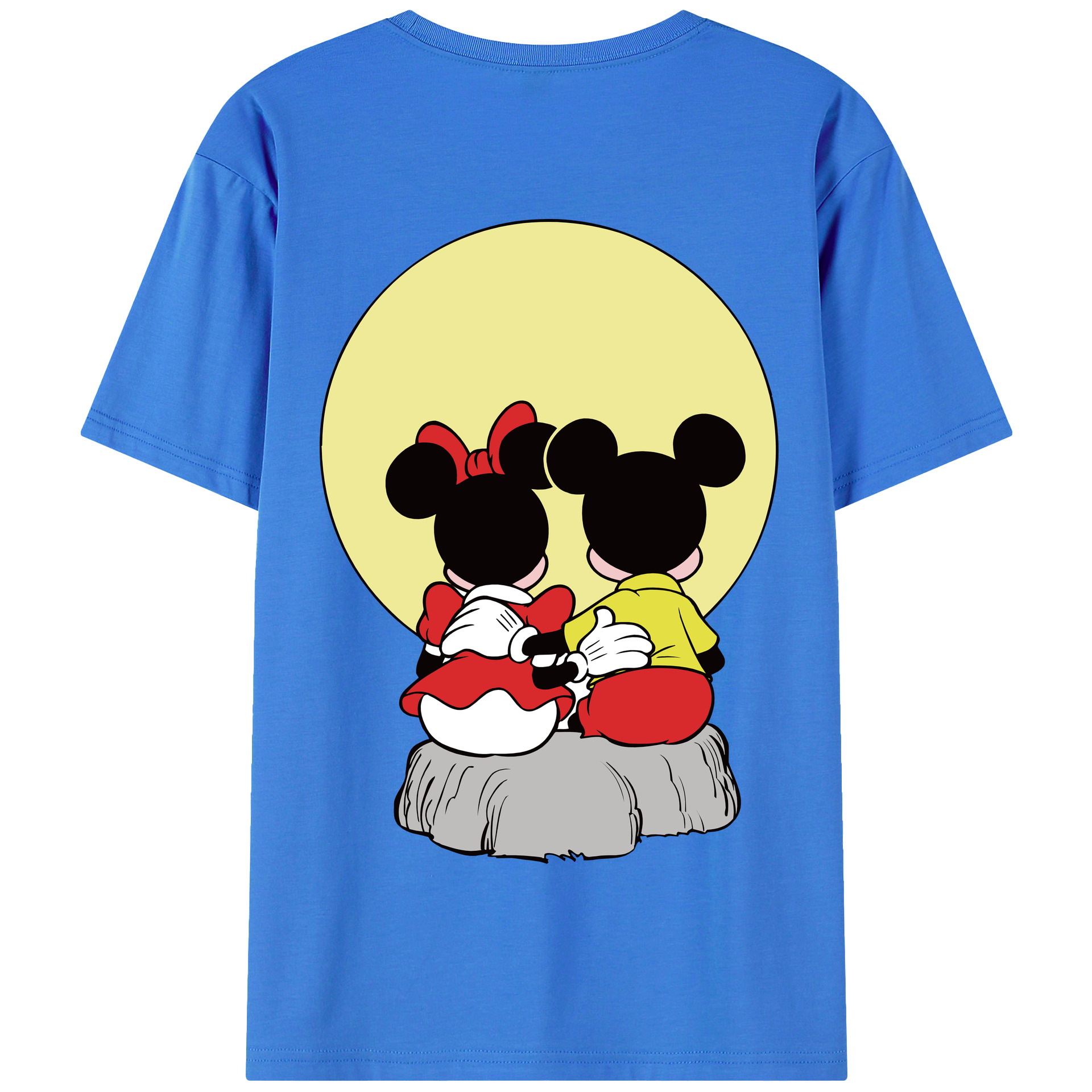 （画像用） ミッキーマウス Mickey Mouse 綿100％半袖Tシャツ（背面プリント）