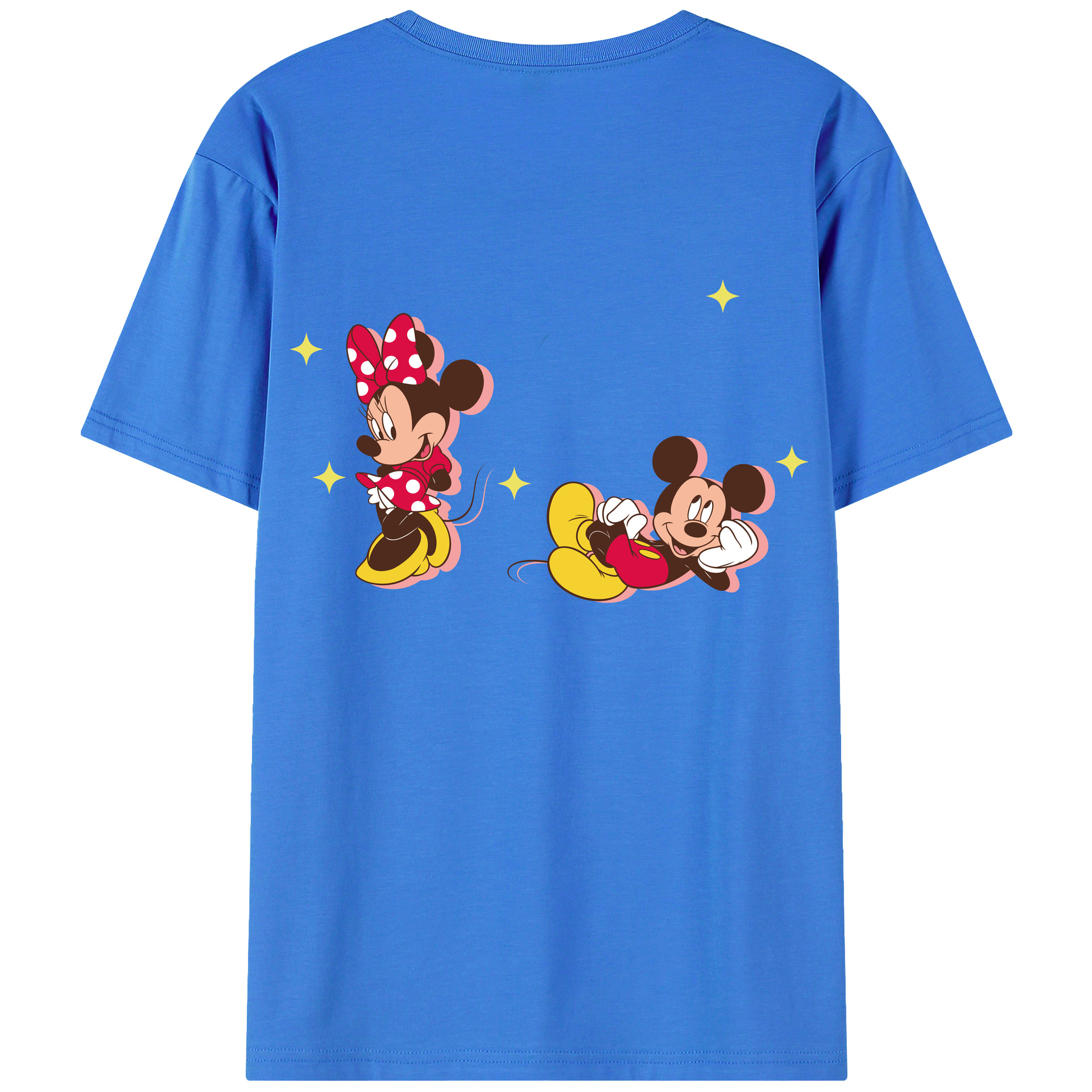 （画像用） ミッキーマウス Mickey Mouse 綿100％半袖Tシャツ（背面プリント）