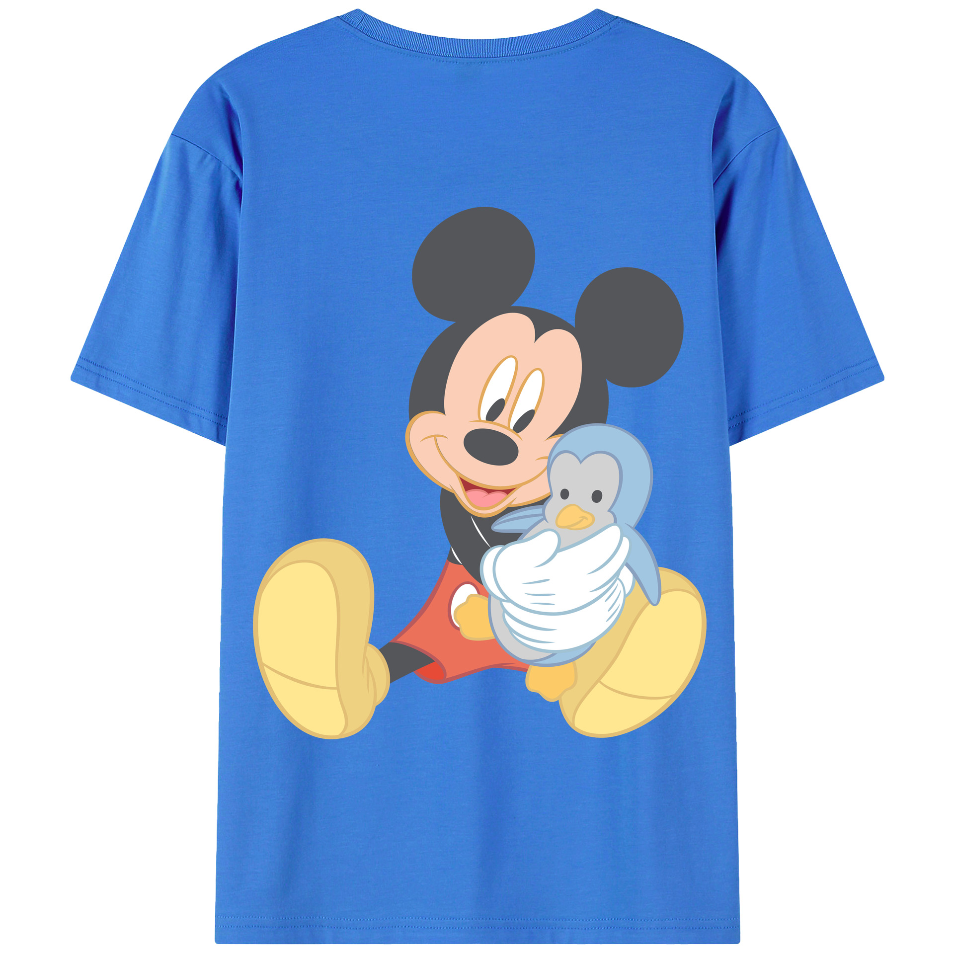（画像用） ミッキーマウス Mickey Mouse 綿100％半袖Tシャツ（背面プリント）