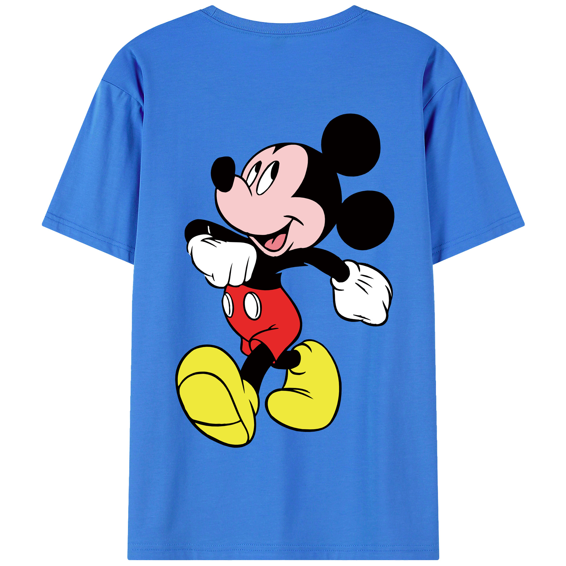 （画像用） ミッキーマウス Mickey Mouse 綿100％半袖Tシャツ（背面プリント）