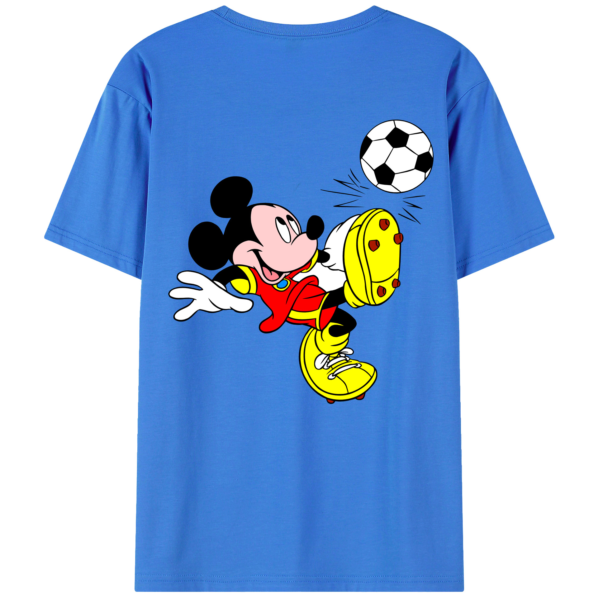 （画像用） ミッキーマウス Mickey Mouse 綿100％半袖Tシャツ（背面プリント）
