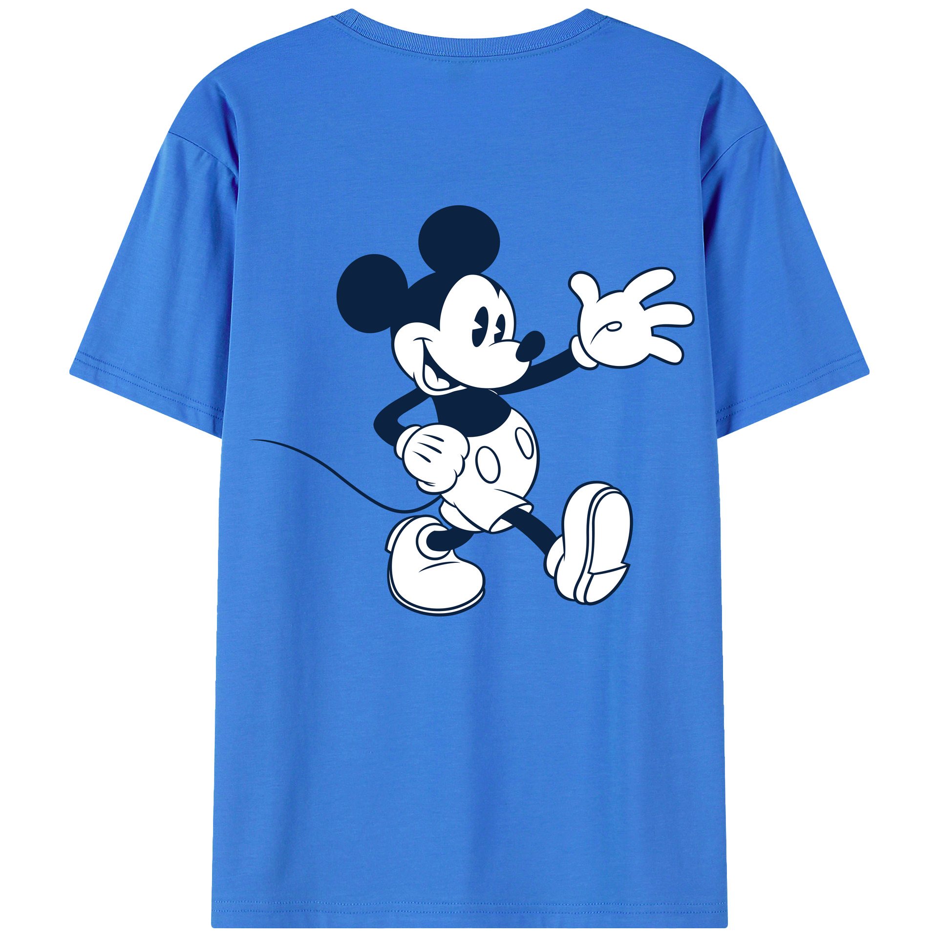 （画像用） ミッキーマウス Mickey Mouse 綿100％半袖Tシャツ（背面プリント）