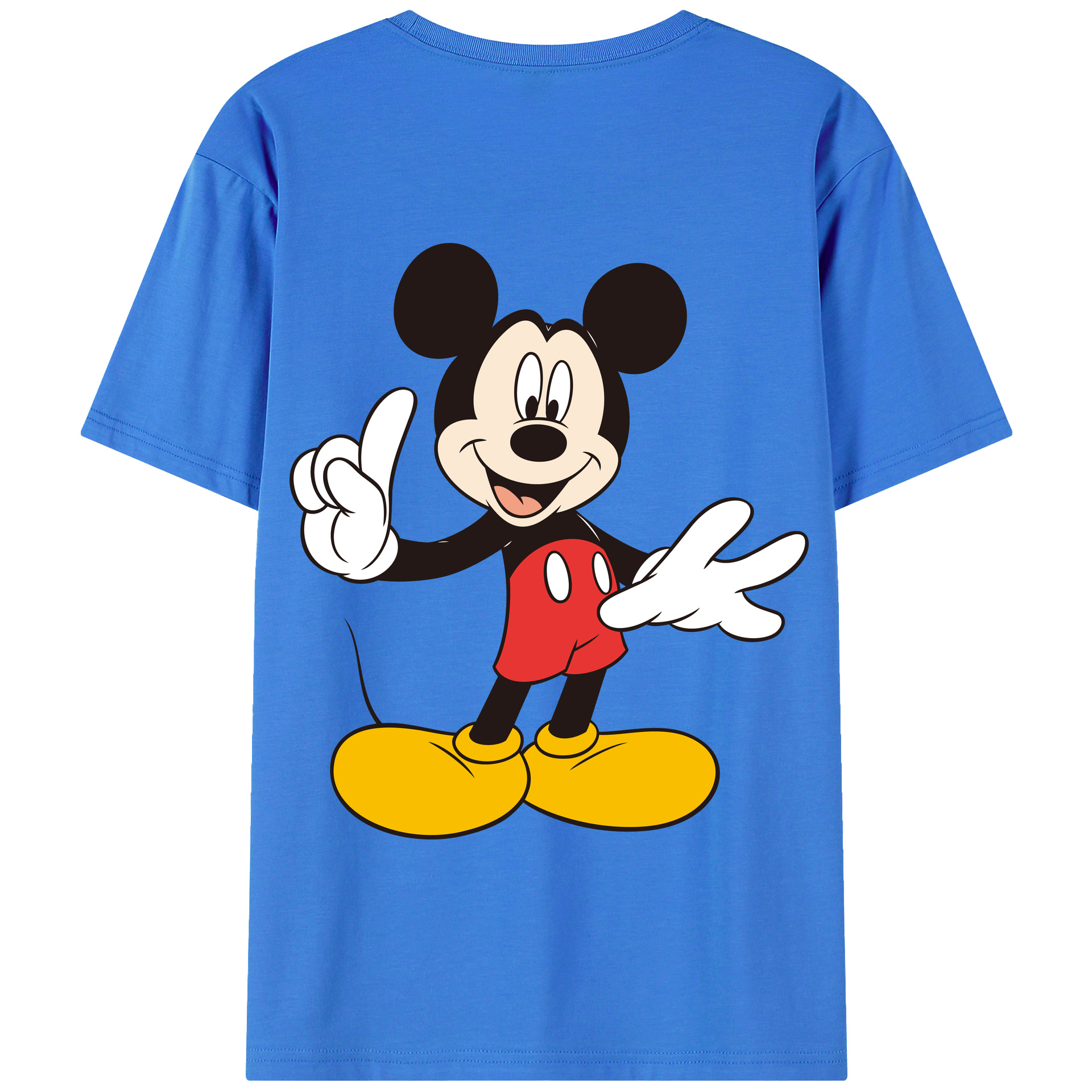 （画像用） ミッキーマウス Mickey Mouse 綿100％半袖Tシャツ（背面プリント）