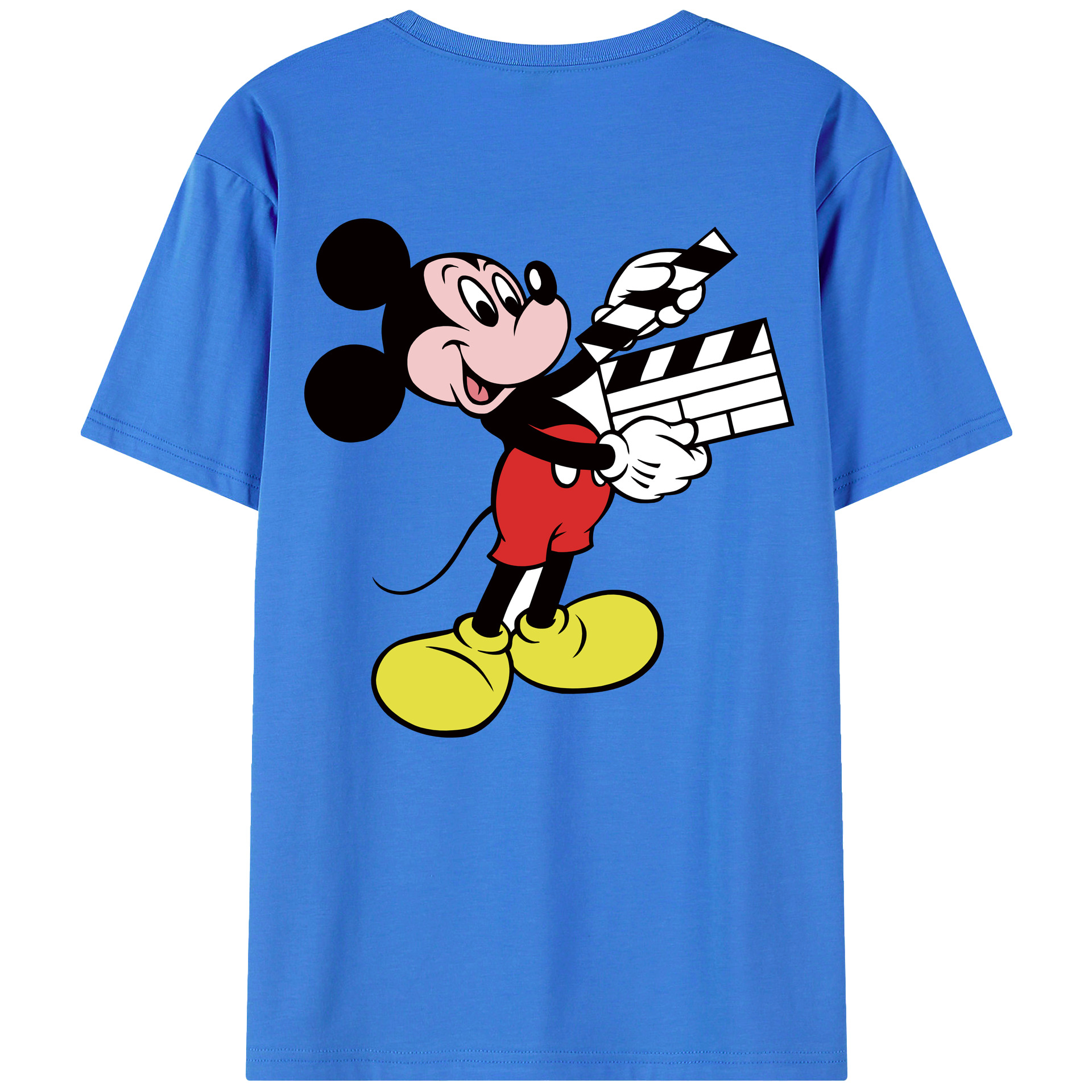 （画像用） ミッキーマウス Mickey Mouse 綿100％半袖Tシャツ（背面プリント）