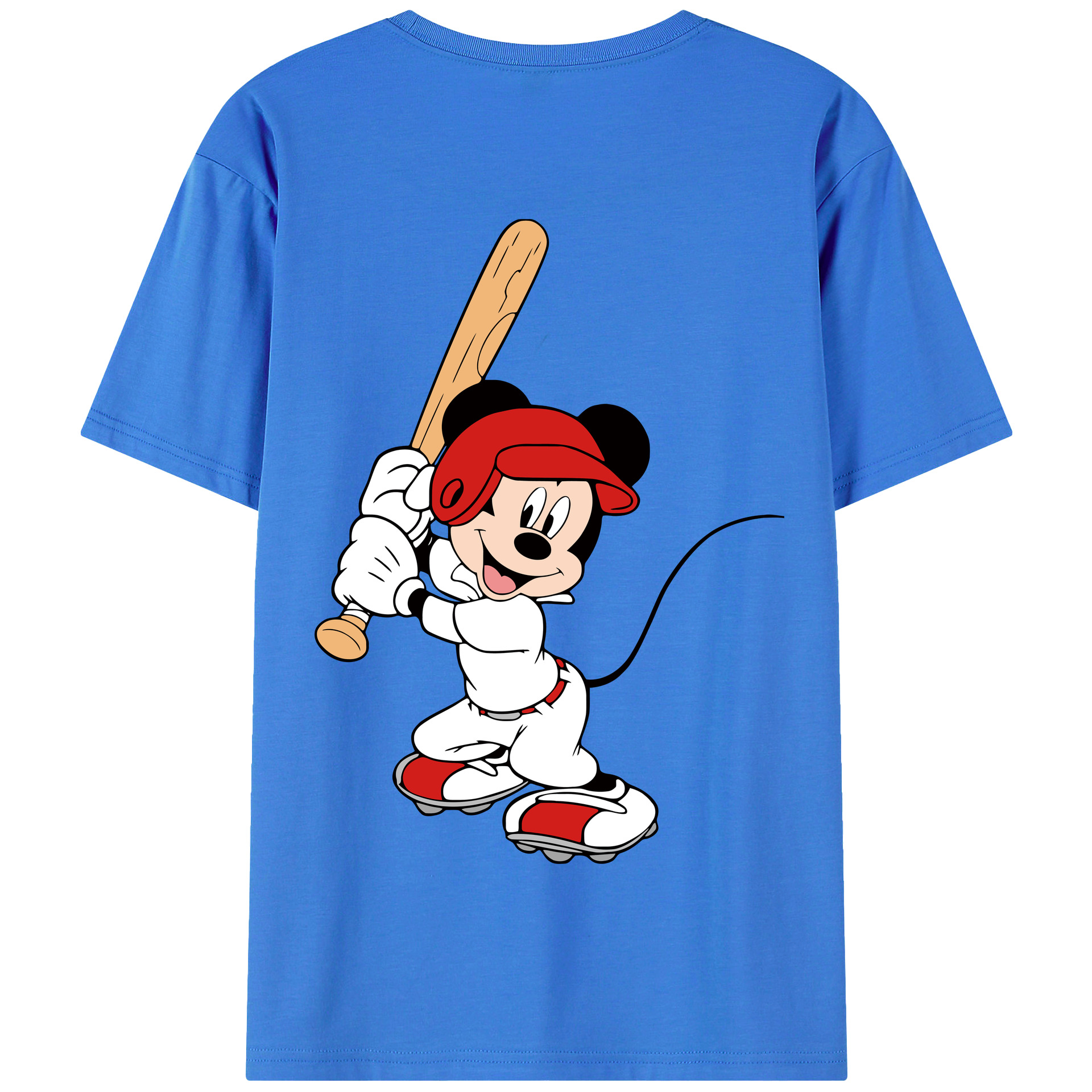 （画像用） ミッキーマウス Mickey Mouse 綿100％半袖Tシャツ（背面プリント）