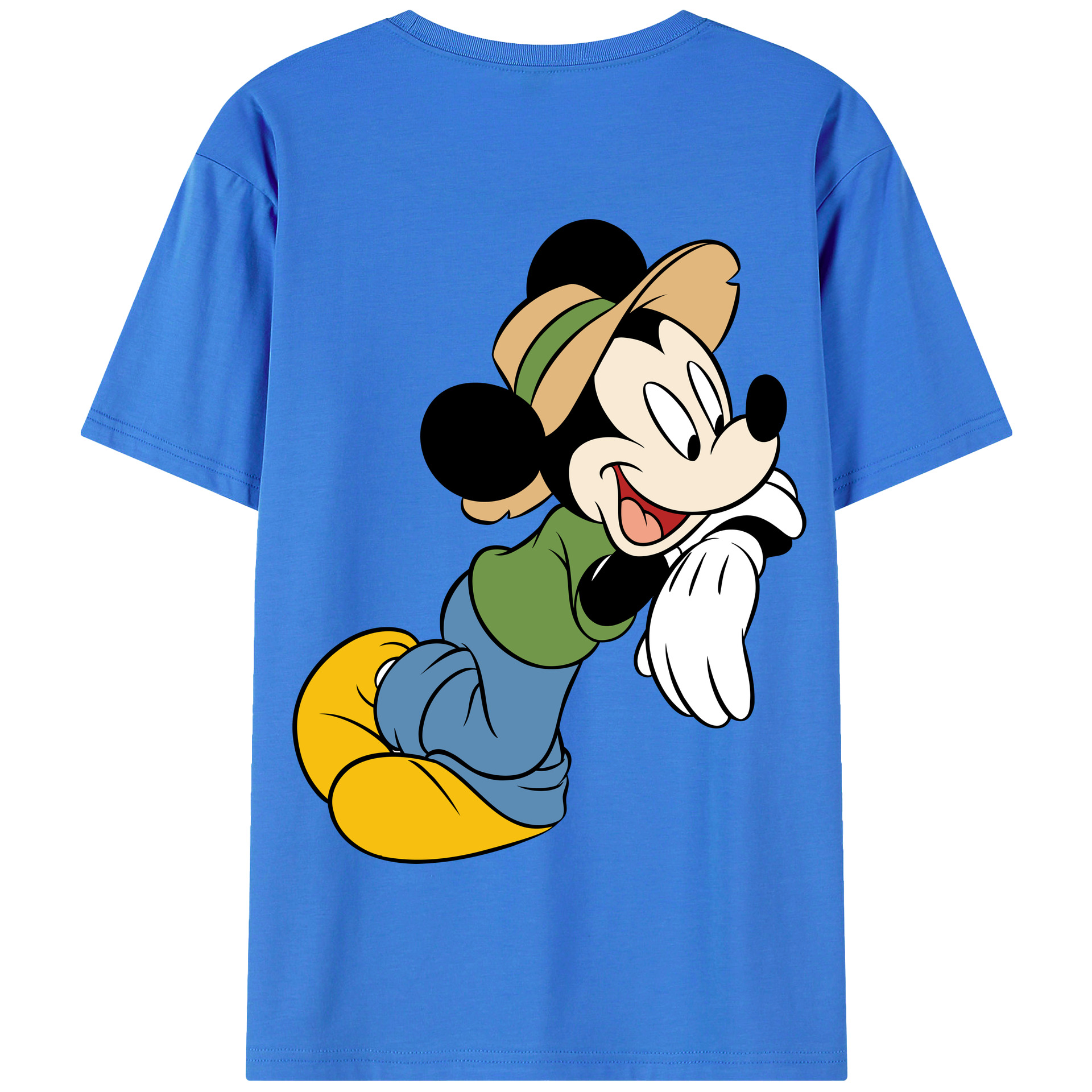 （画像用） ミッキーマウス Mickey Mouse 綿100％半袖Tシャツ（背面プリント）