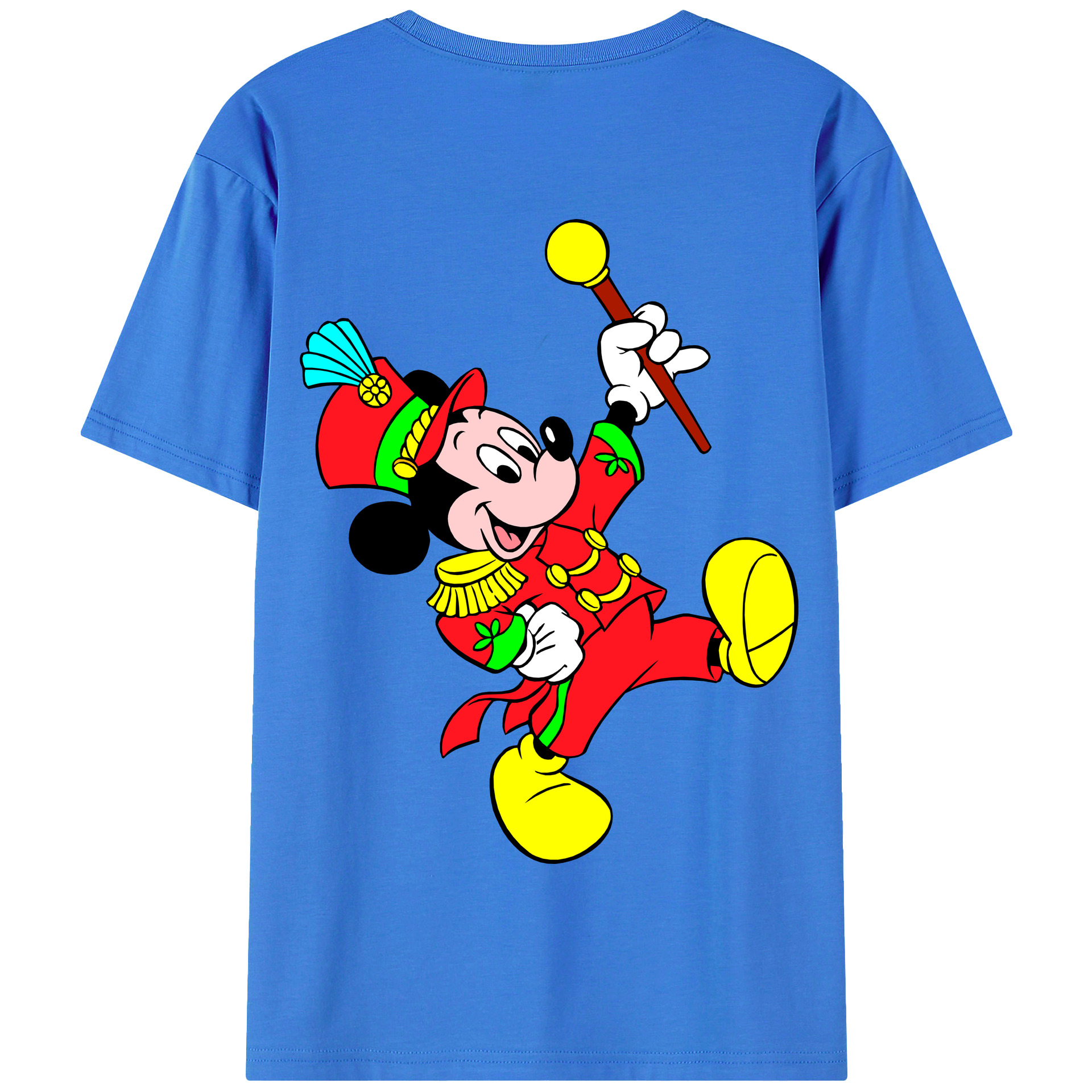 （画像用） ミッキーマウス Mickey Mouse 綿100％半袖Tシャツ（背面プリント）