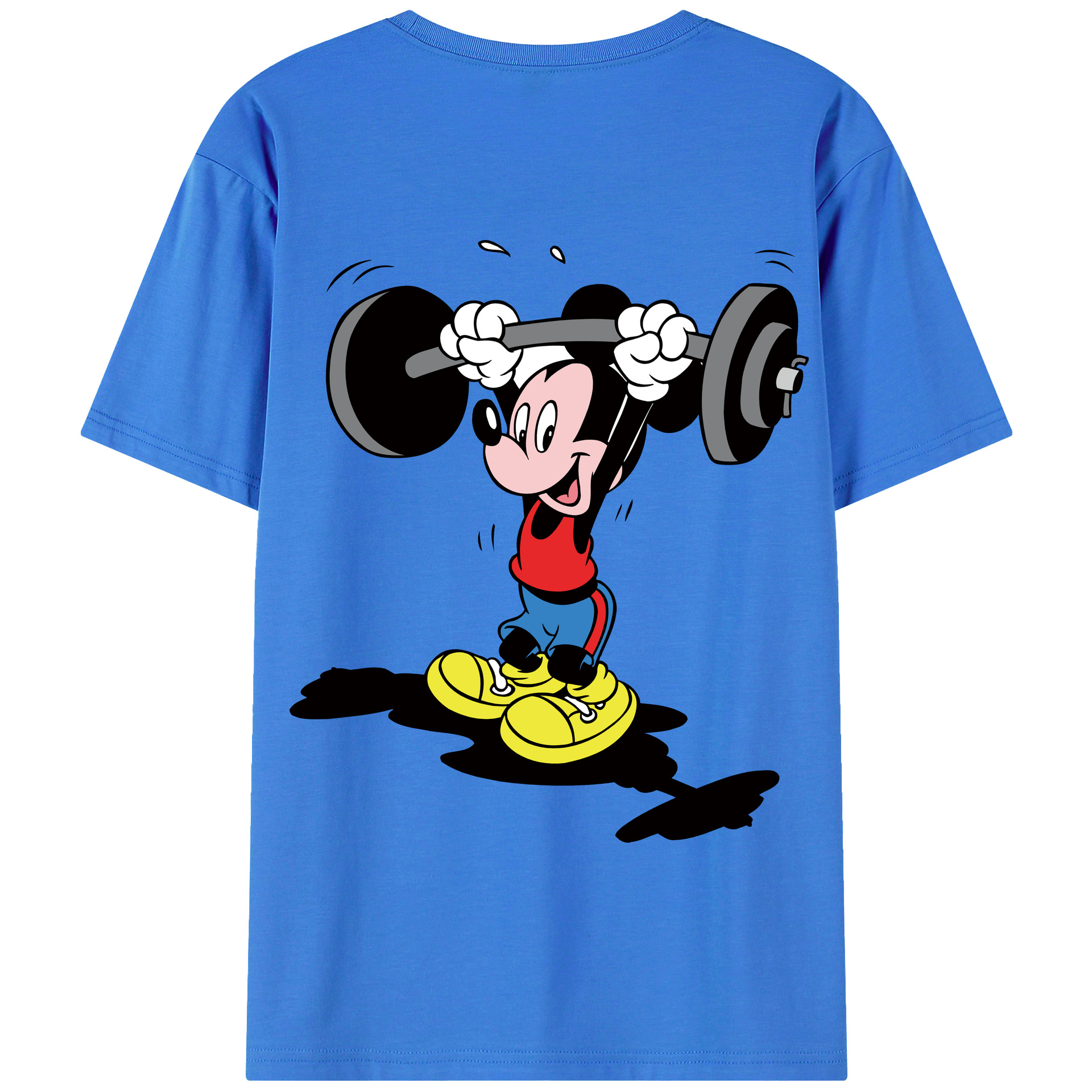 （画像用） ミッキーマウス Mickey Mouse 綿100％半袖Tシャツ（背面プリント）