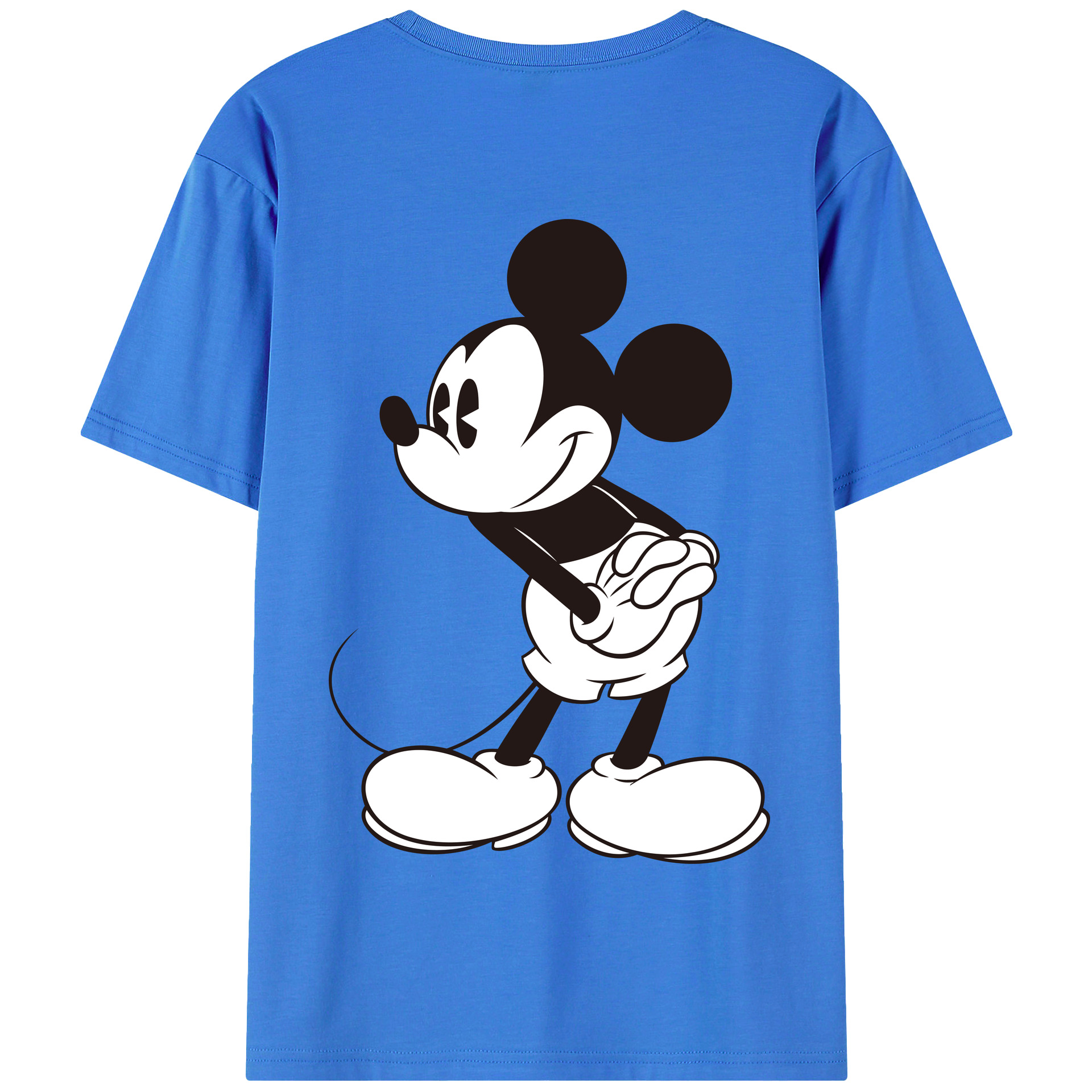 （画像用） ミッキーマウス Mickey Mouse 綿100％半袖Tシャツ（背面プリント）