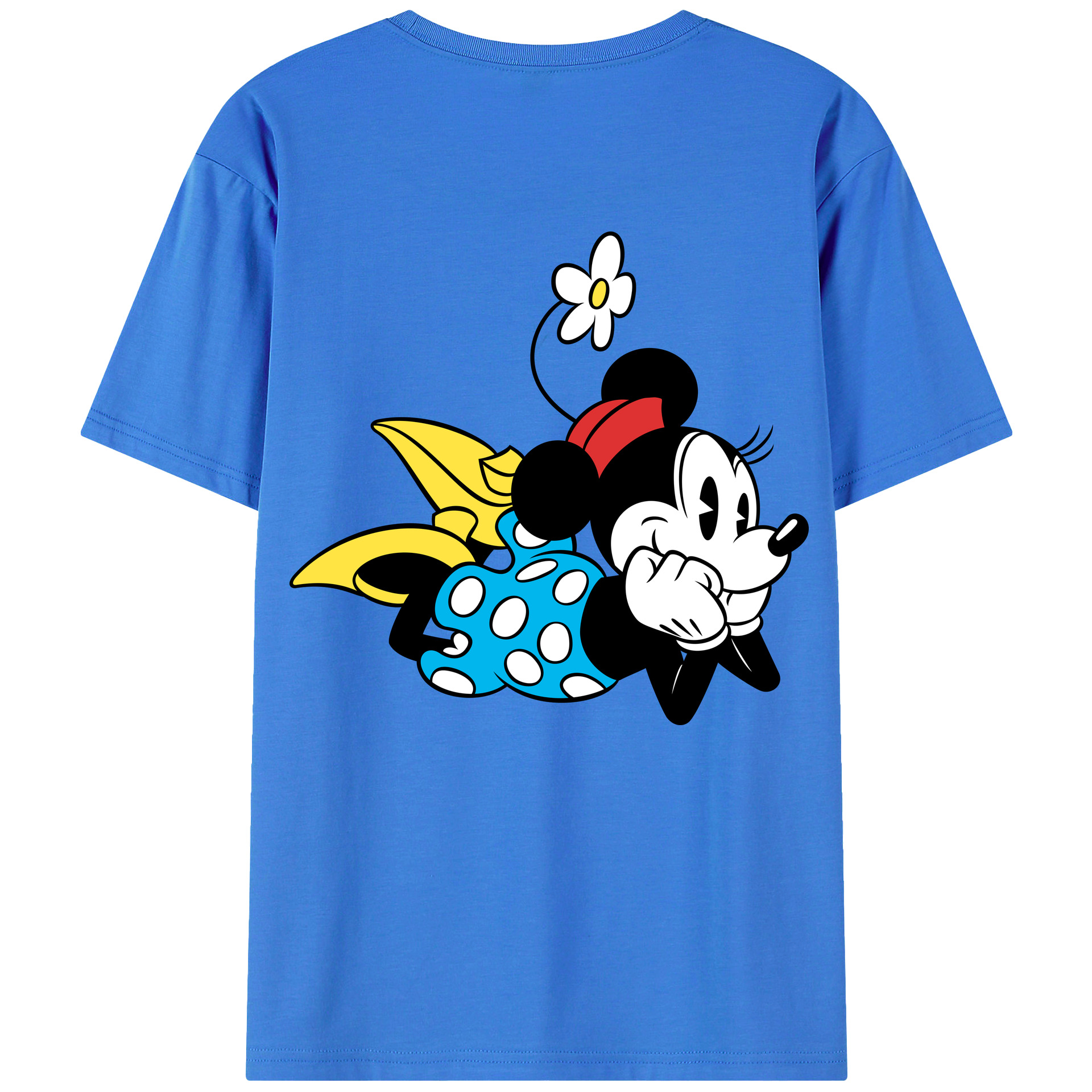 （画像用） ミッキーマウス Mickey Mouse 綿100％半袖Tシャツ（背面プリント）