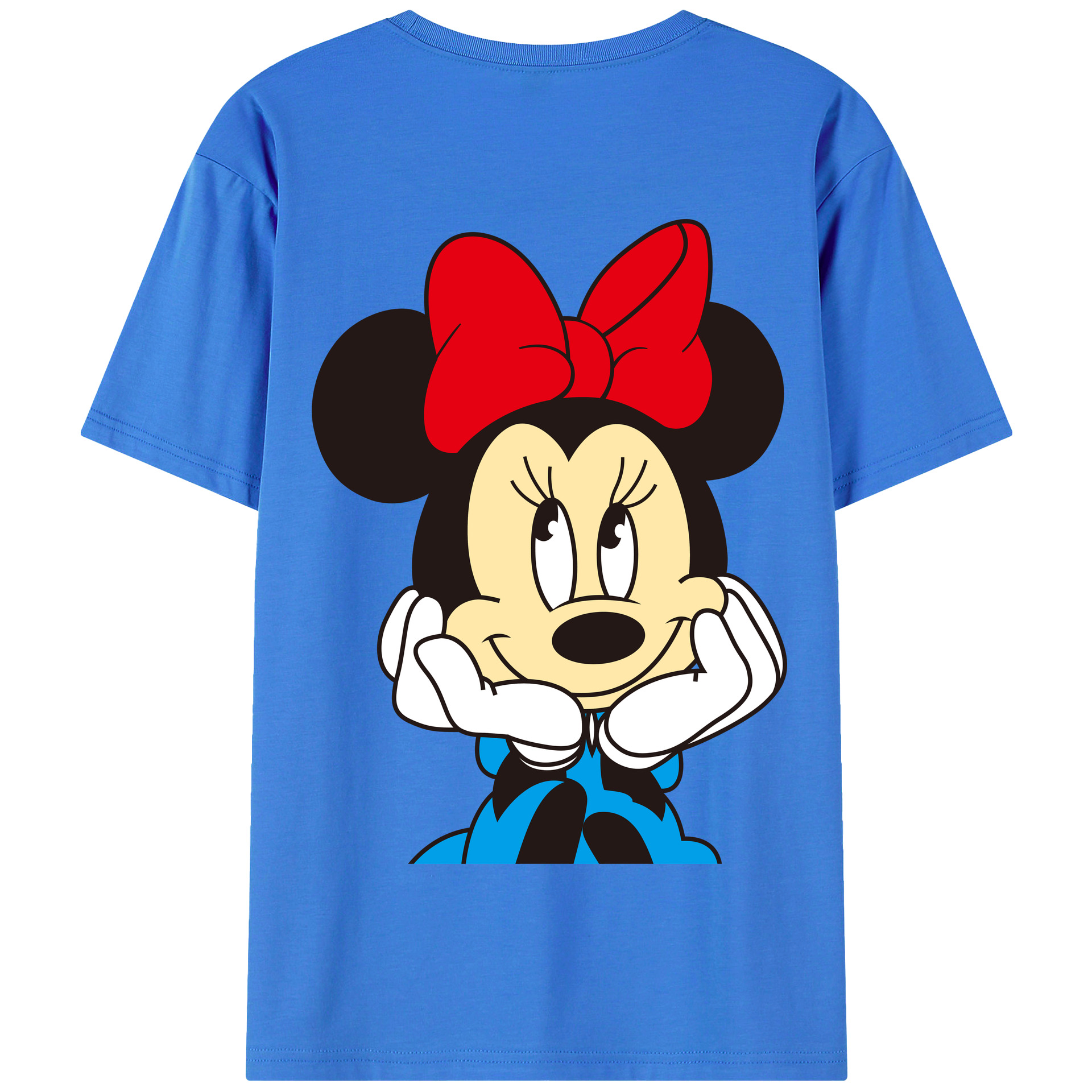 （画像用） ミッキーマウス Mickey Mouse 綿100％半袖Tシャツ（背面プリント）