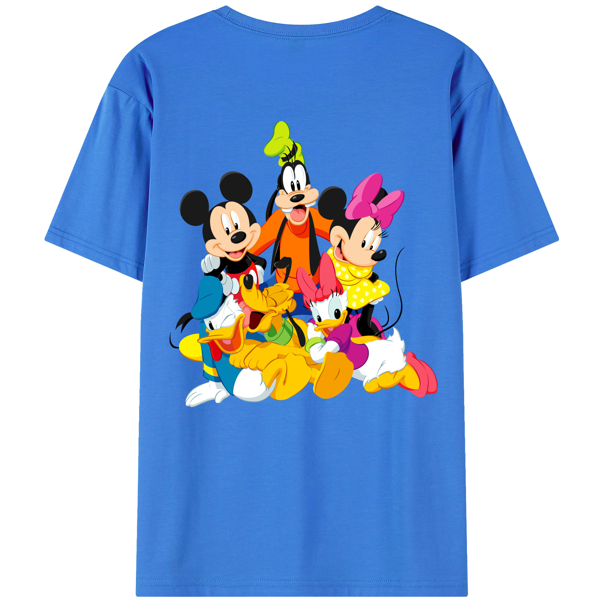（画像用） ミッキーマウス Mickey Mouse 綿100％半袖Tシャツ（背面プリント）