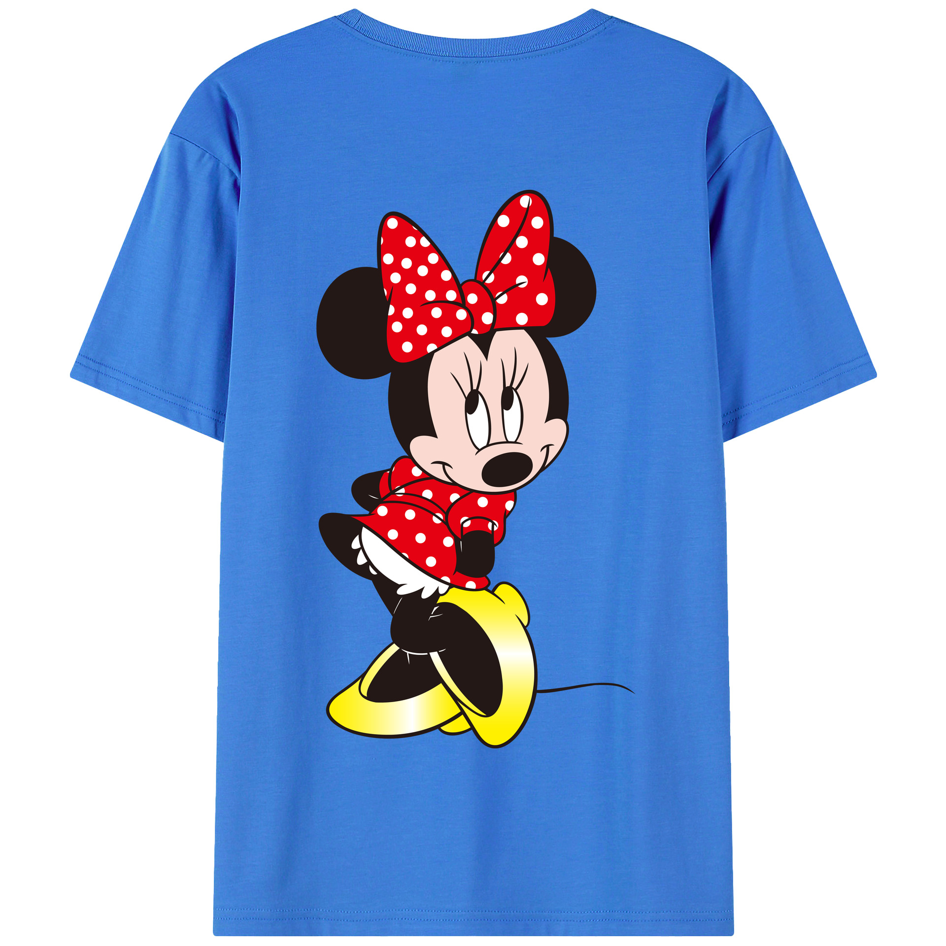 （画像用） ミッキーマウス Mickey Mouse 綿100％半袖Tシャツ（背面プリント）