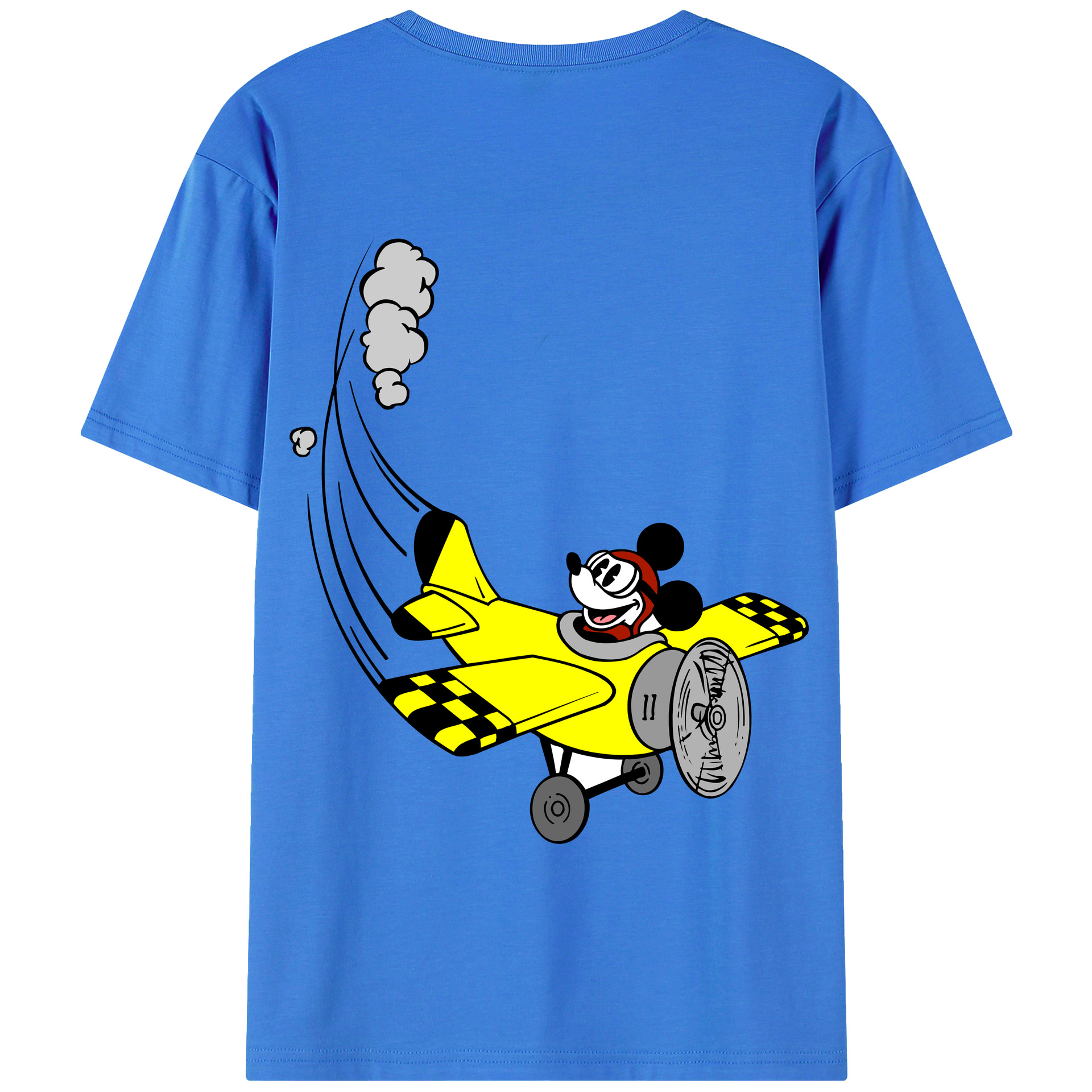 （画像用） ミッキーマウス Mickey Mouse 綿100％半袖Tシャツ（背面プリント）