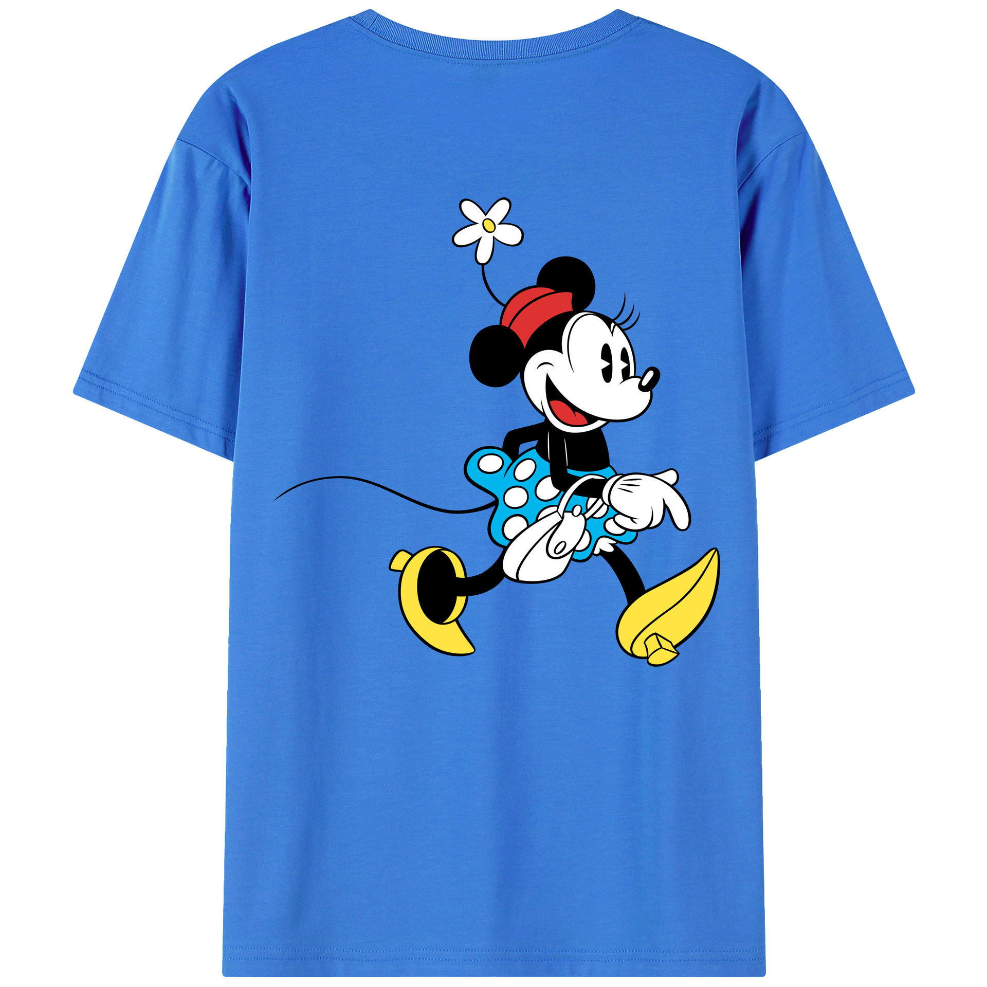 （画像用） ミッキーマウス Mickey Mouse 綿100％半袖Tシャツ（背面プリント）