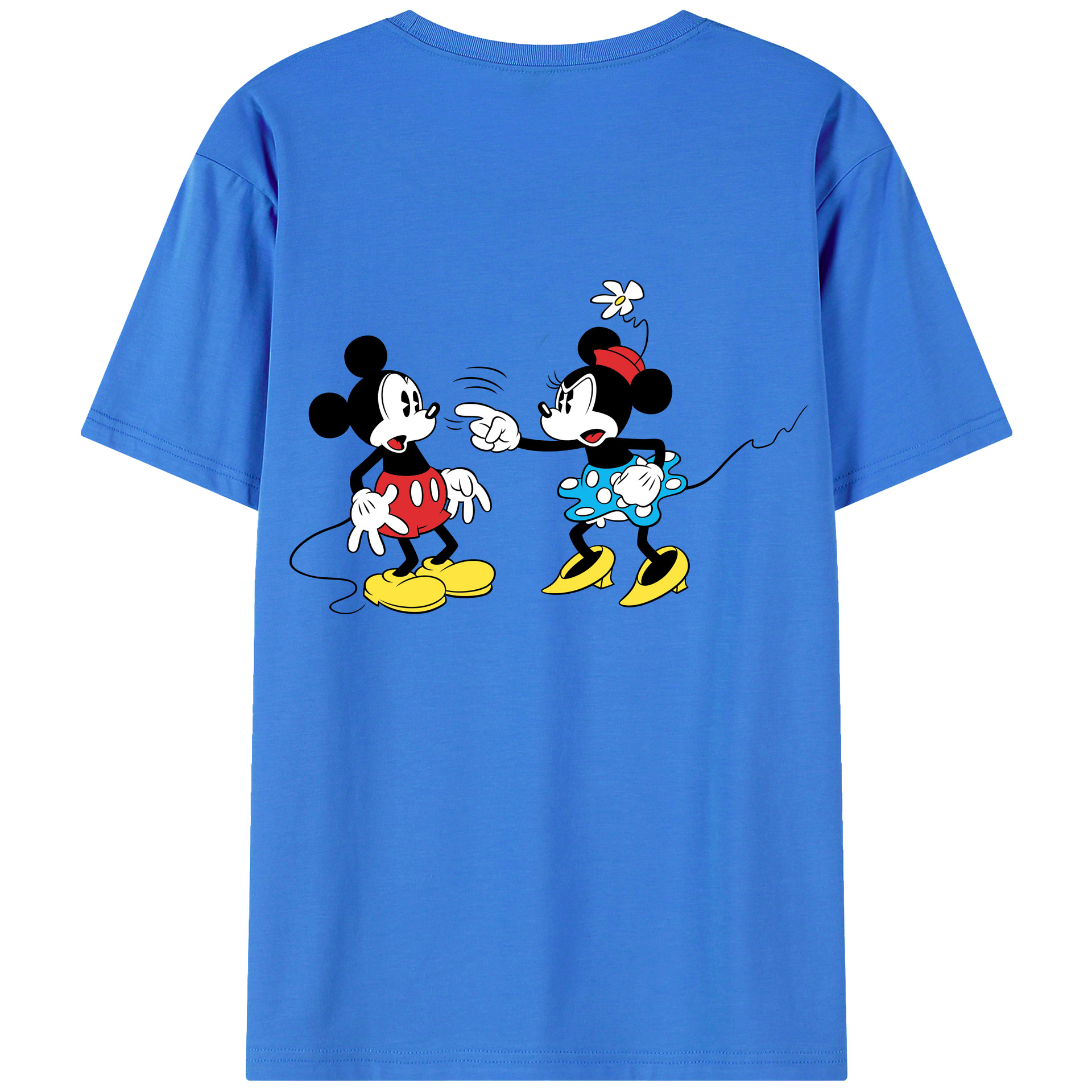 （画像用） ミッキーマウス Mickey Mouse 綿100％半袖Tシャツ（背面プリント）