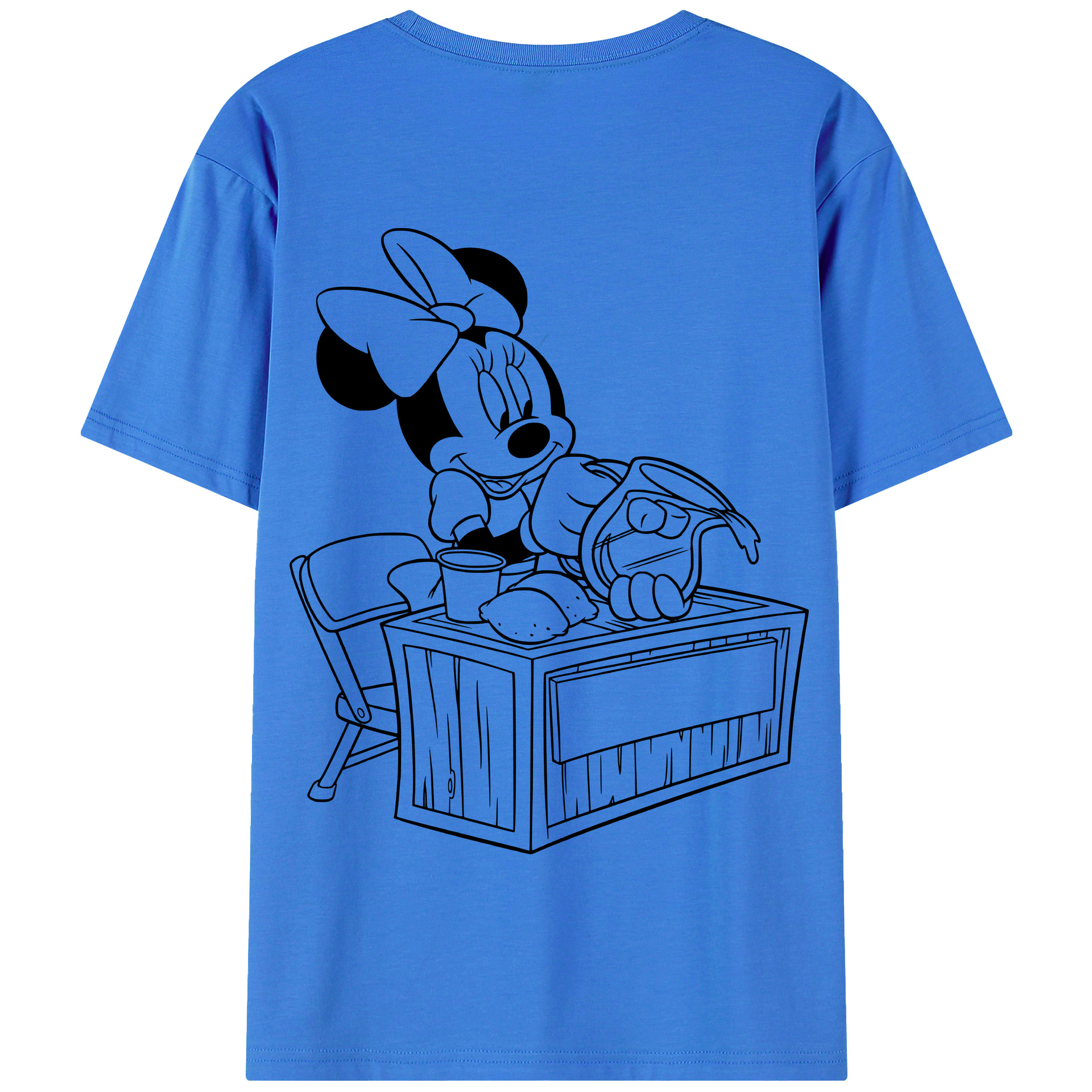 （画像用） ミッキーマウス Mickey Mouse 綿100％半袖Tシャツ（背面プリント）