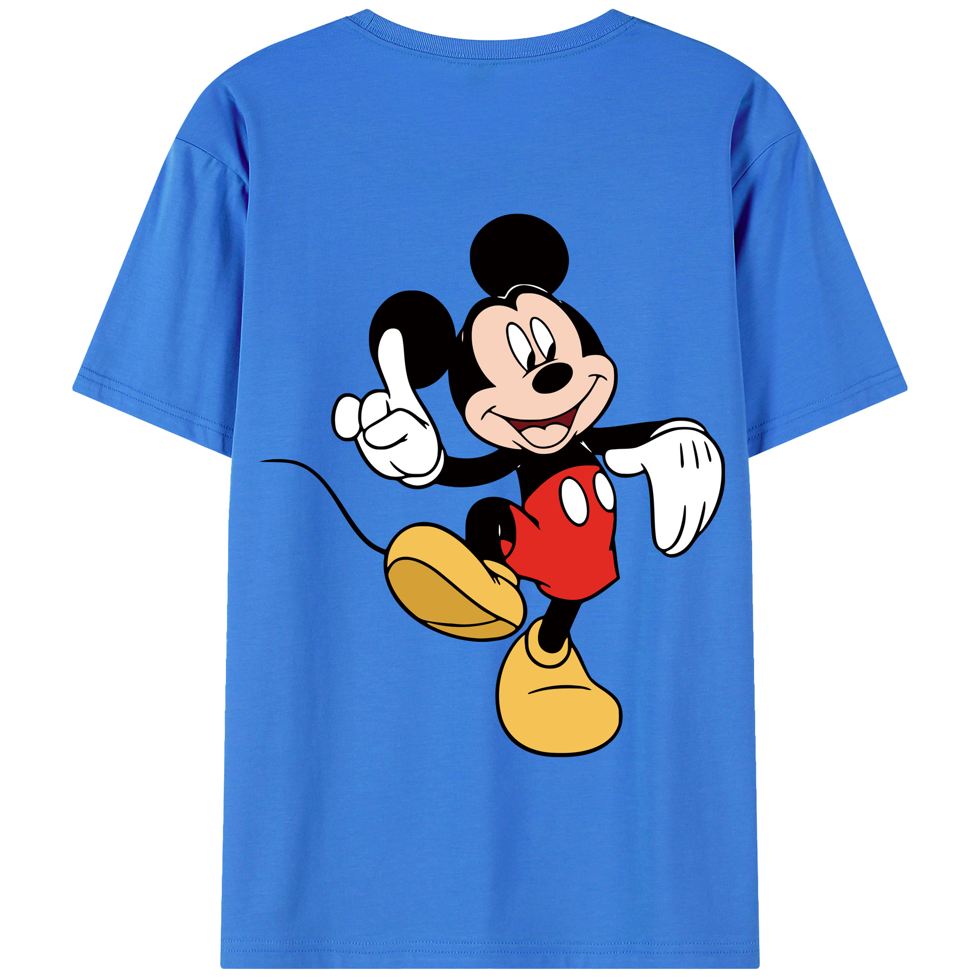 （画像用） ミッキーマウス Mickey Mouse 綿100％半袖Tシャツ（背面プリント）