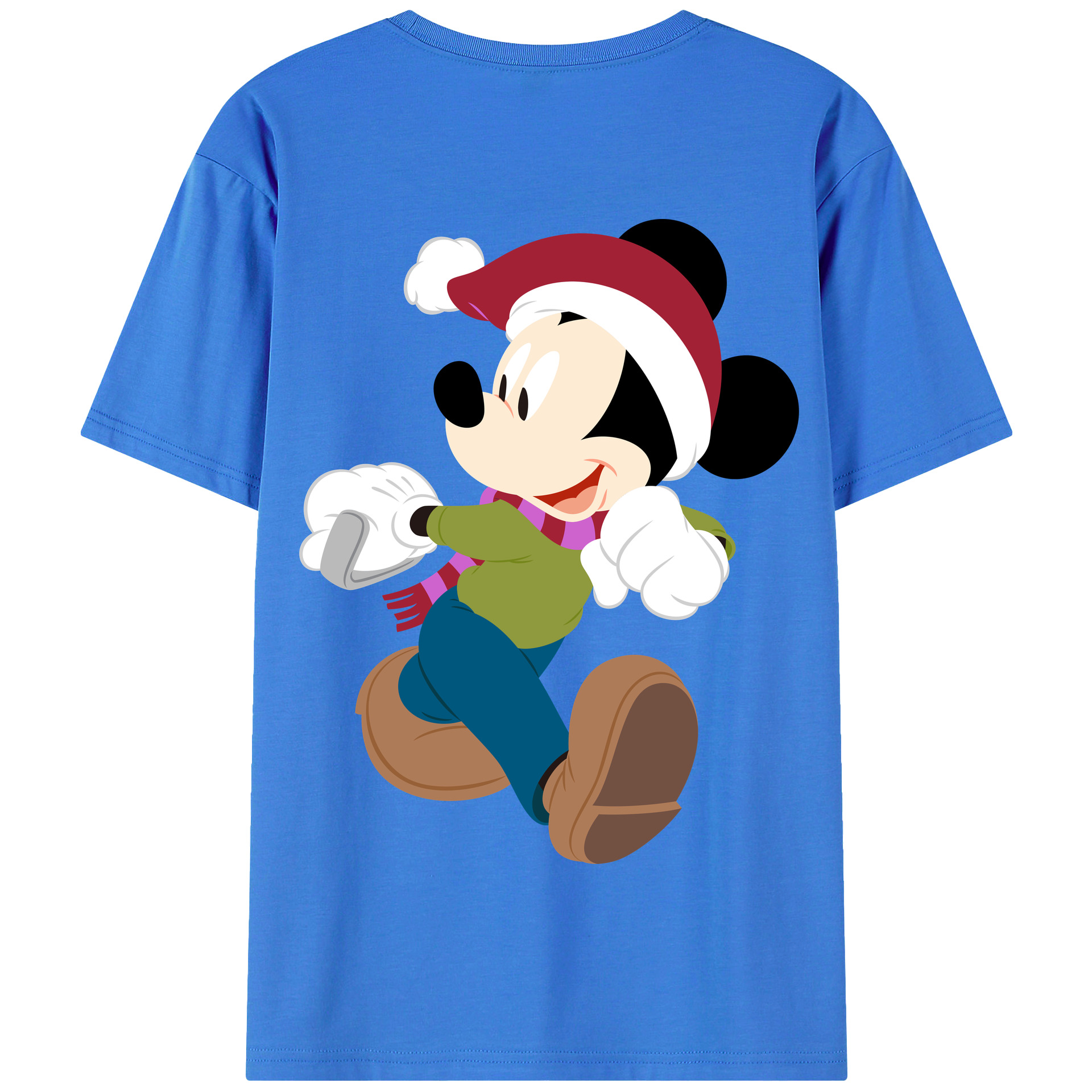（画像用） ミッキーマウス Mickey Mouse 綿100％半袖Tシャツ（背面プリント）
