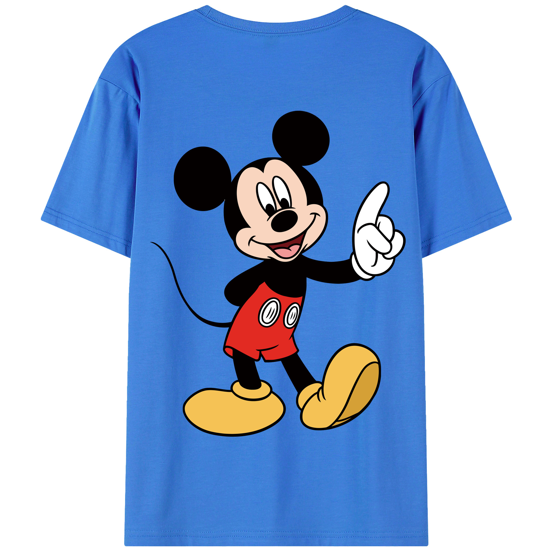 （画像用） ミッキーマウス Mickey Mouse 綿100％半袖Tシャツ（背面プリント）
