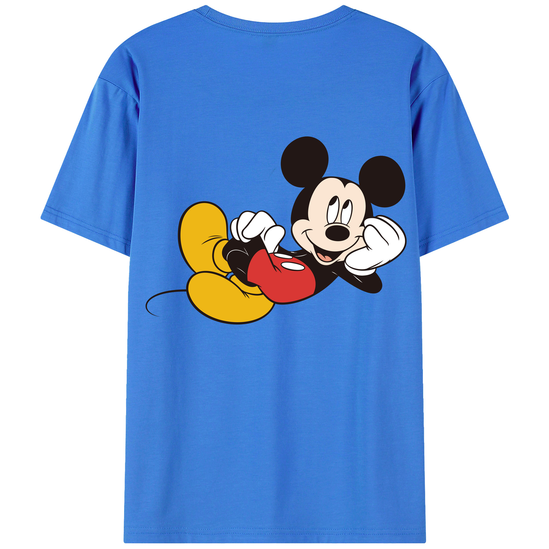 （画像用） ミッキーマウス Mickey Mouse 綿100％半袖Tシャツ（背面プリント）