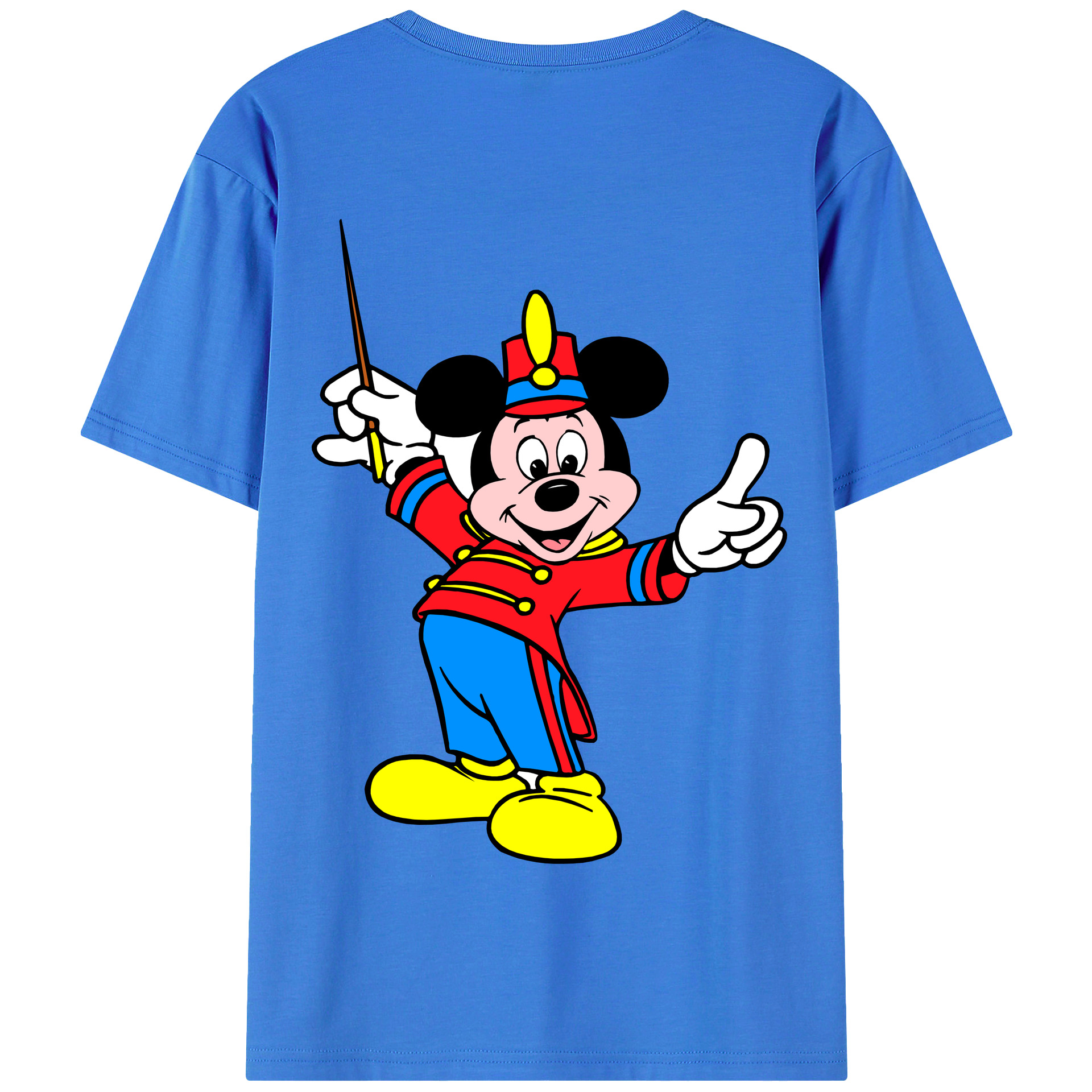 （画像用） ミッキーマウス Mickey Mouse 綿100％半袖Tシャツ（背面プリント）