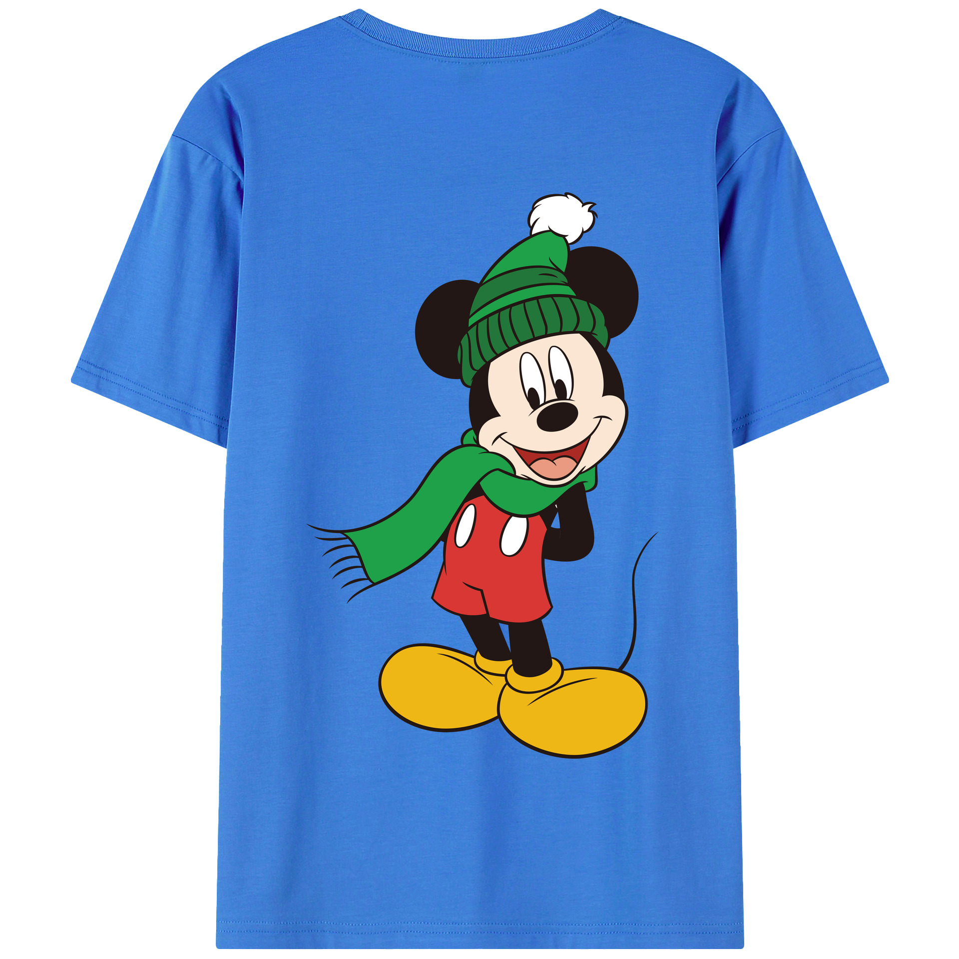 （画像用） ミッキーマウス Mickey Mouse 綿100％半袖Tシャツ（背面プリント）