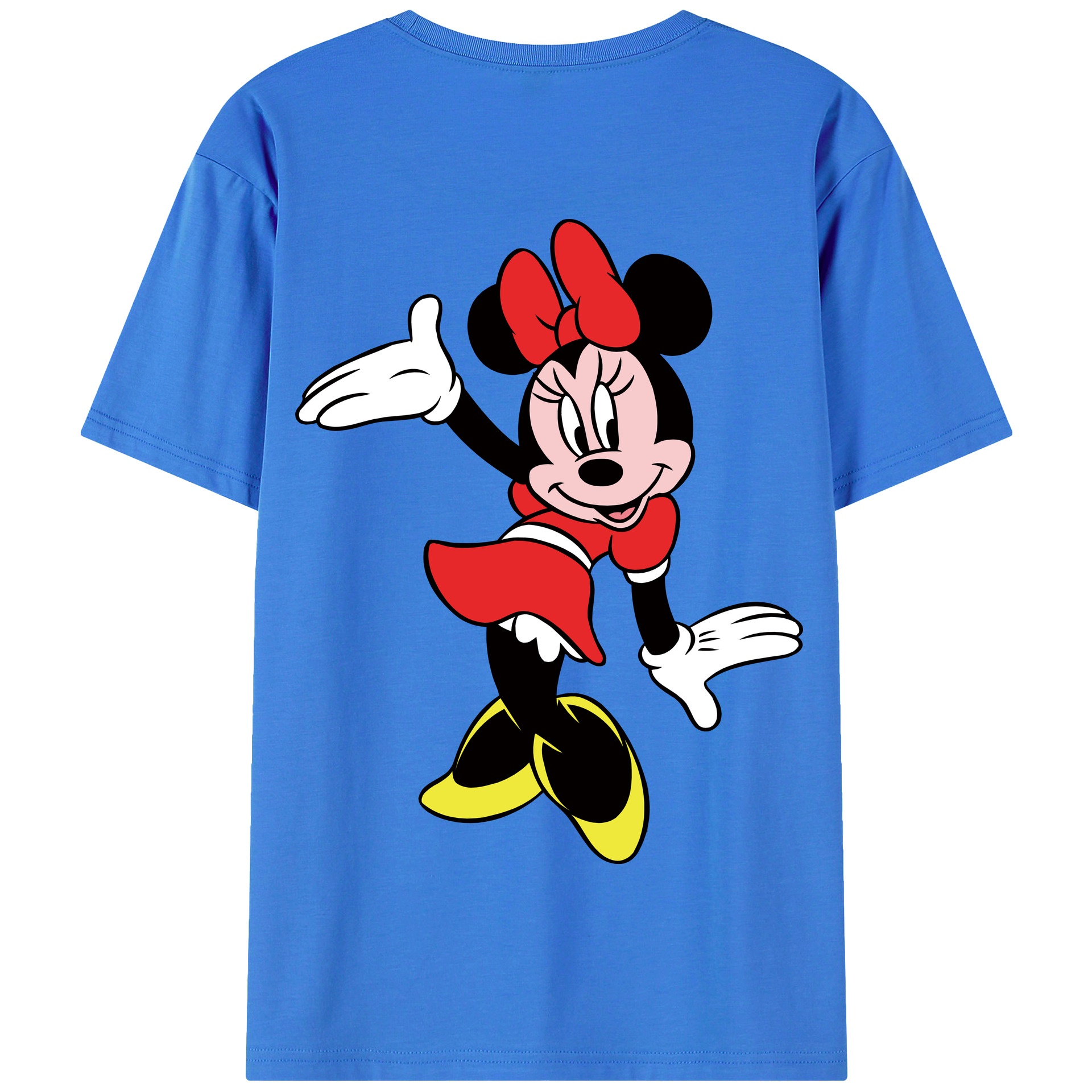 （画像用） ミッキーマウス Mickey Mouse 綿100％半袖Tシャツ（背面プリント）