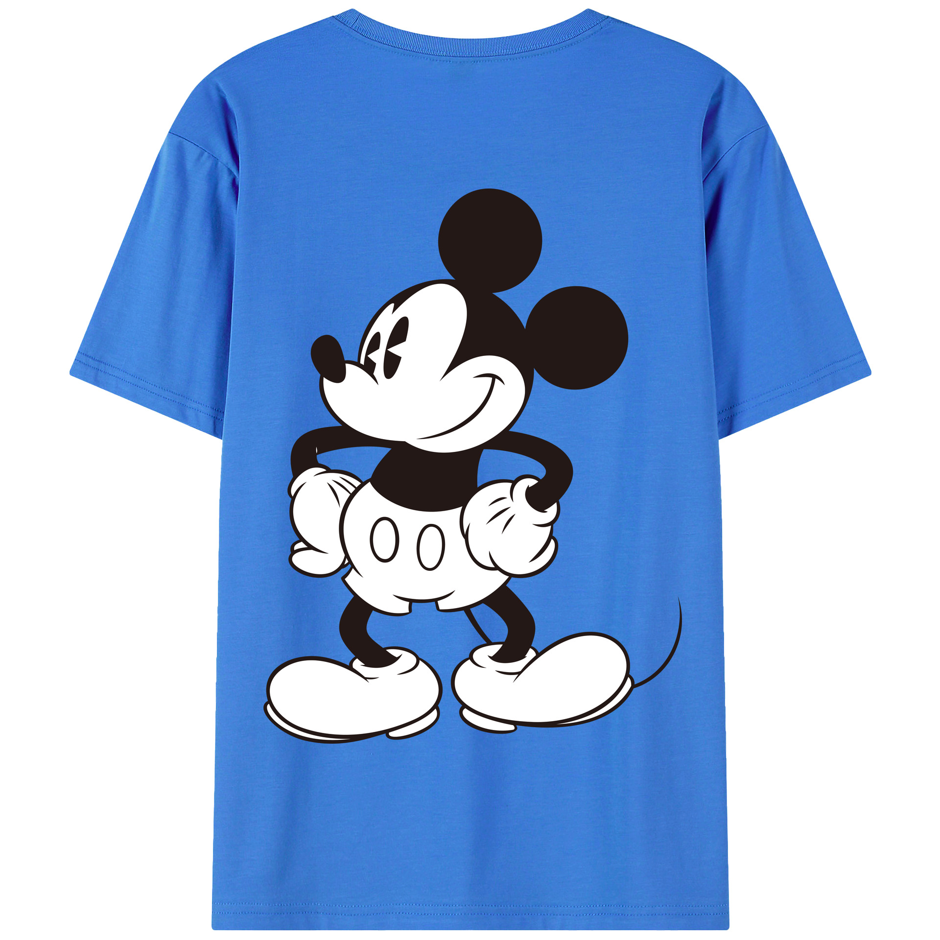（画像用） ミッキーマウス Mickey Mouse 綿100％半袖Tシャツ（背面プリント）