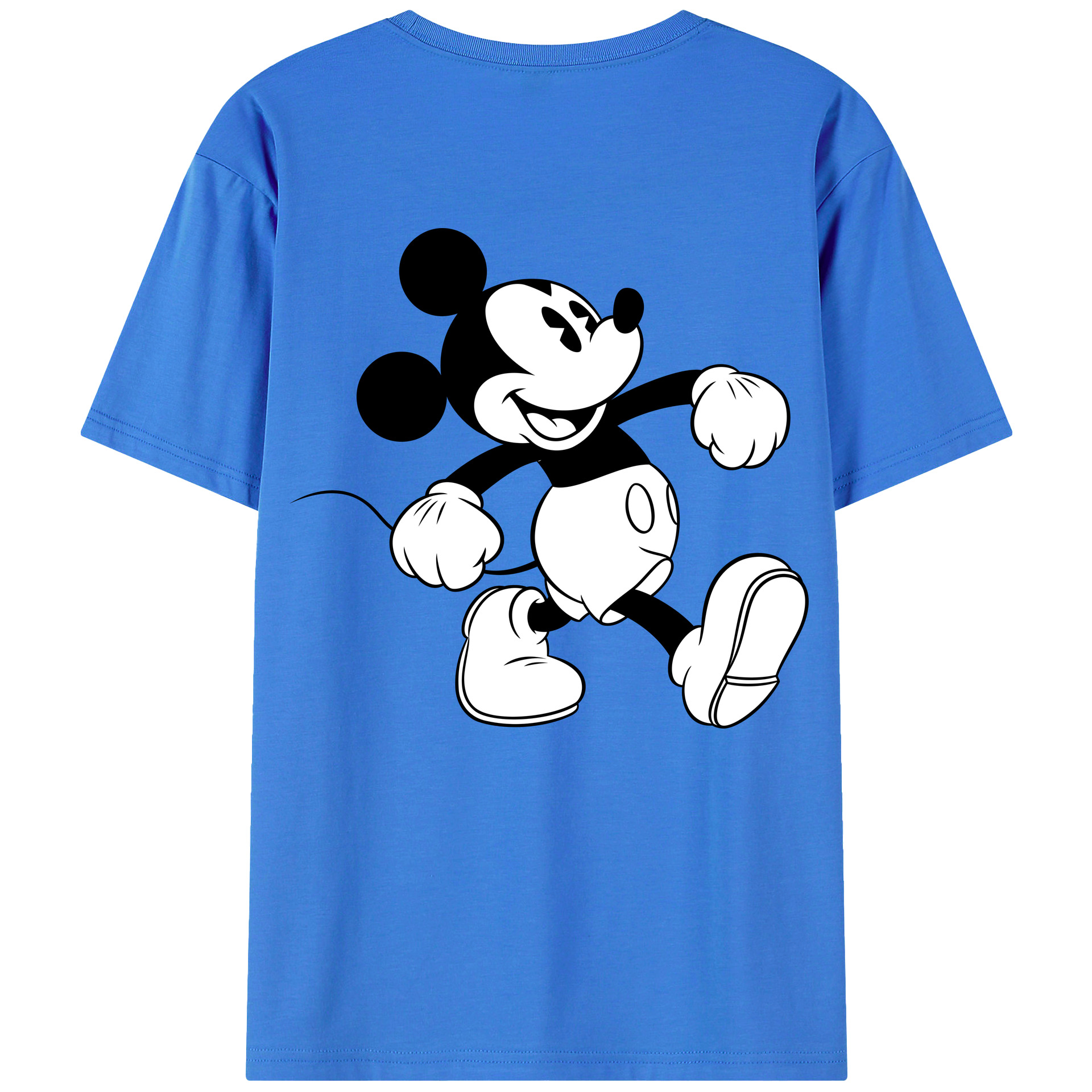 （画像用） ミッキーマウス Mickey Mouse 綿100％半袖Tシャツ（背面プリント）