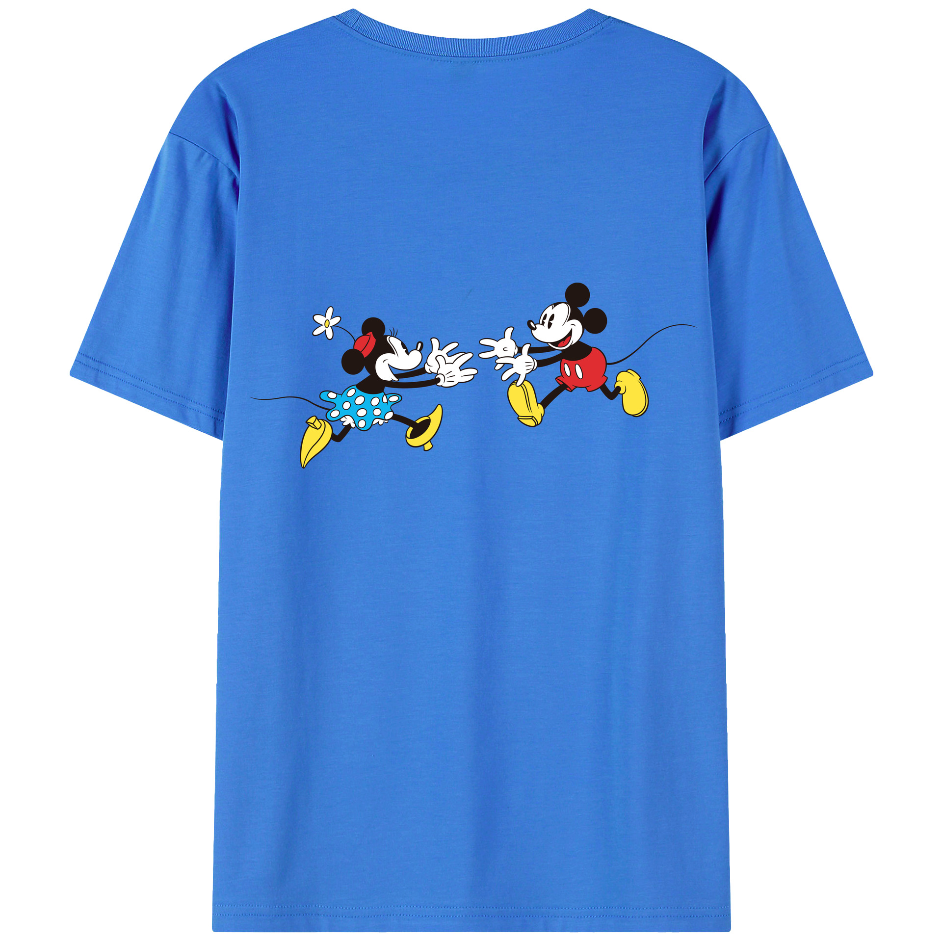 （画像用） ミッキーマウス Mickey Mouse 綿100％半袖Tシャツ（背面プリント）