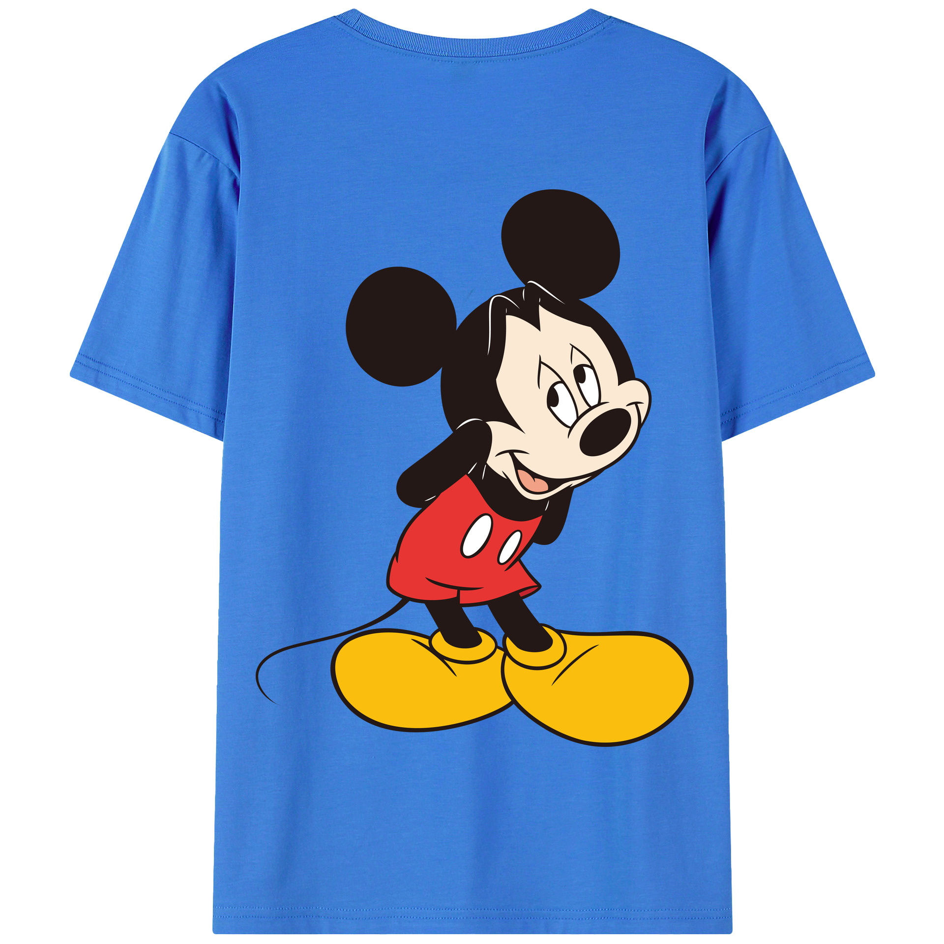 （画像用） ミッキーマウス Mickey Mouse 綿100％半袖Tシャツ（背面プリント）