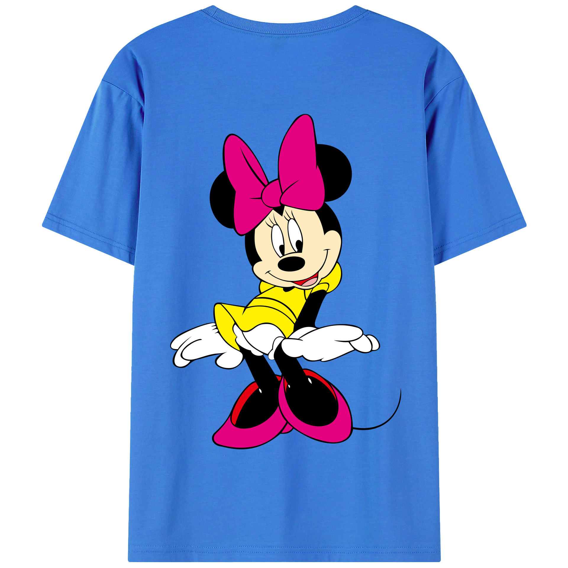 （画像用） ミッキーマウス Mickey Mouse 綿100％半袖Tシャツ（背面プリント）