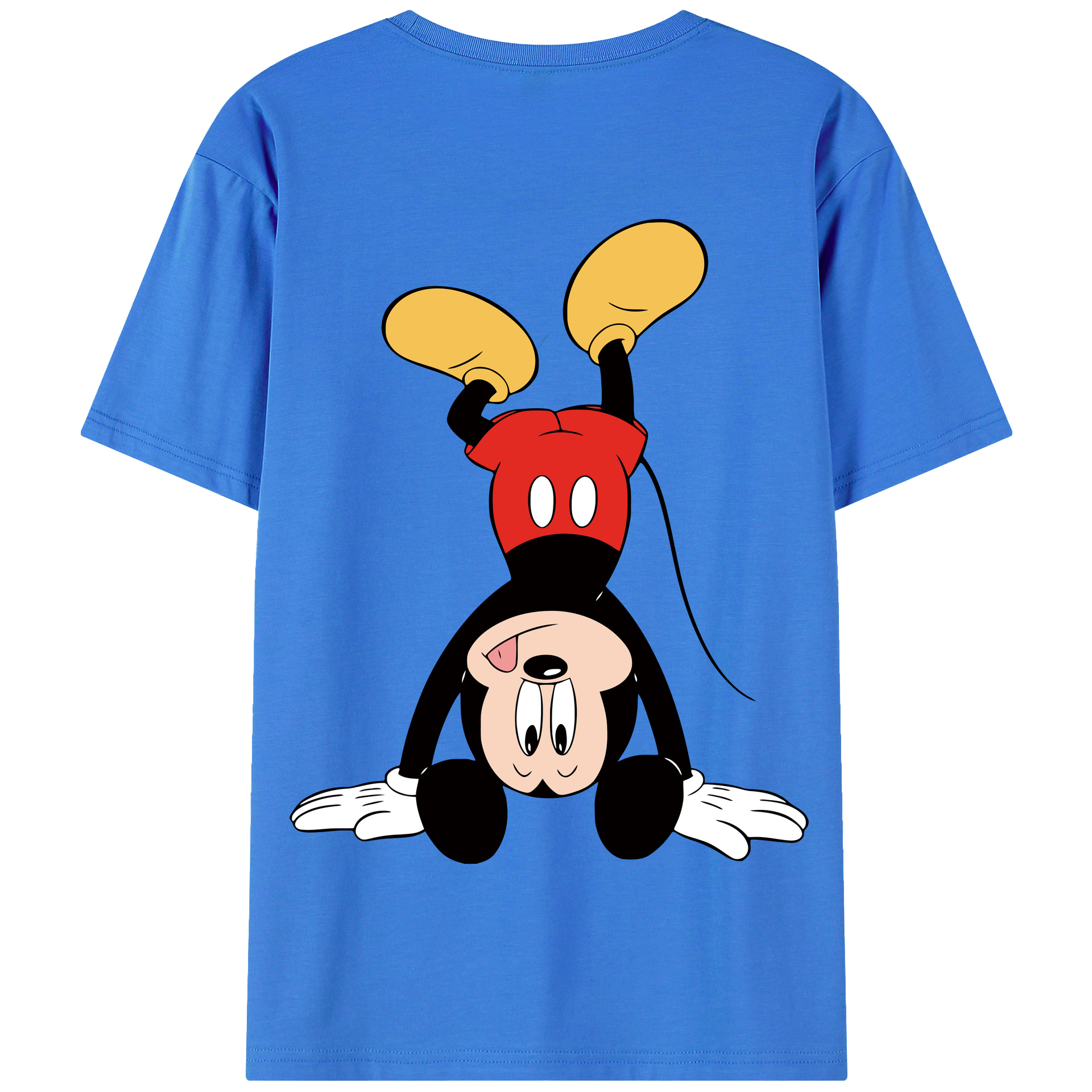 （画像用） ミッキーマウス Mickey Mouse 綿100％半袖Tシャツ（背面プリント）