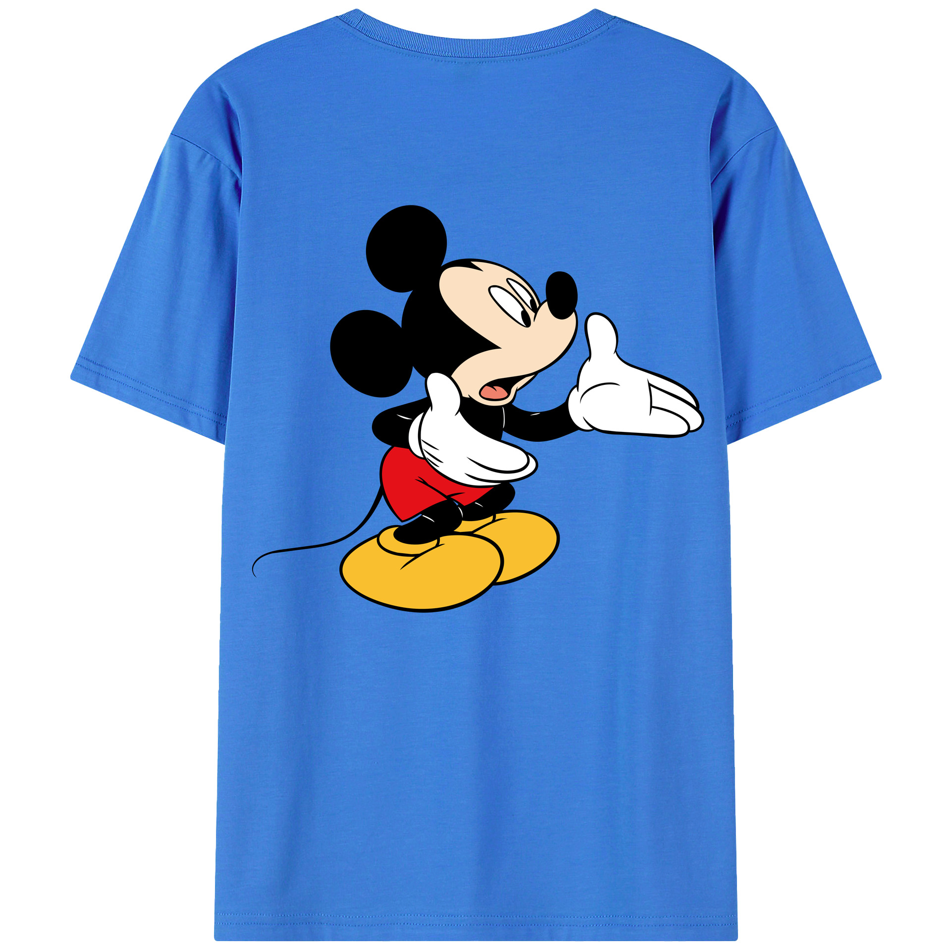 （画像用） ミッキーマウス Mickey Mouse 綿100％半袖Tシャツ（背面プリント）