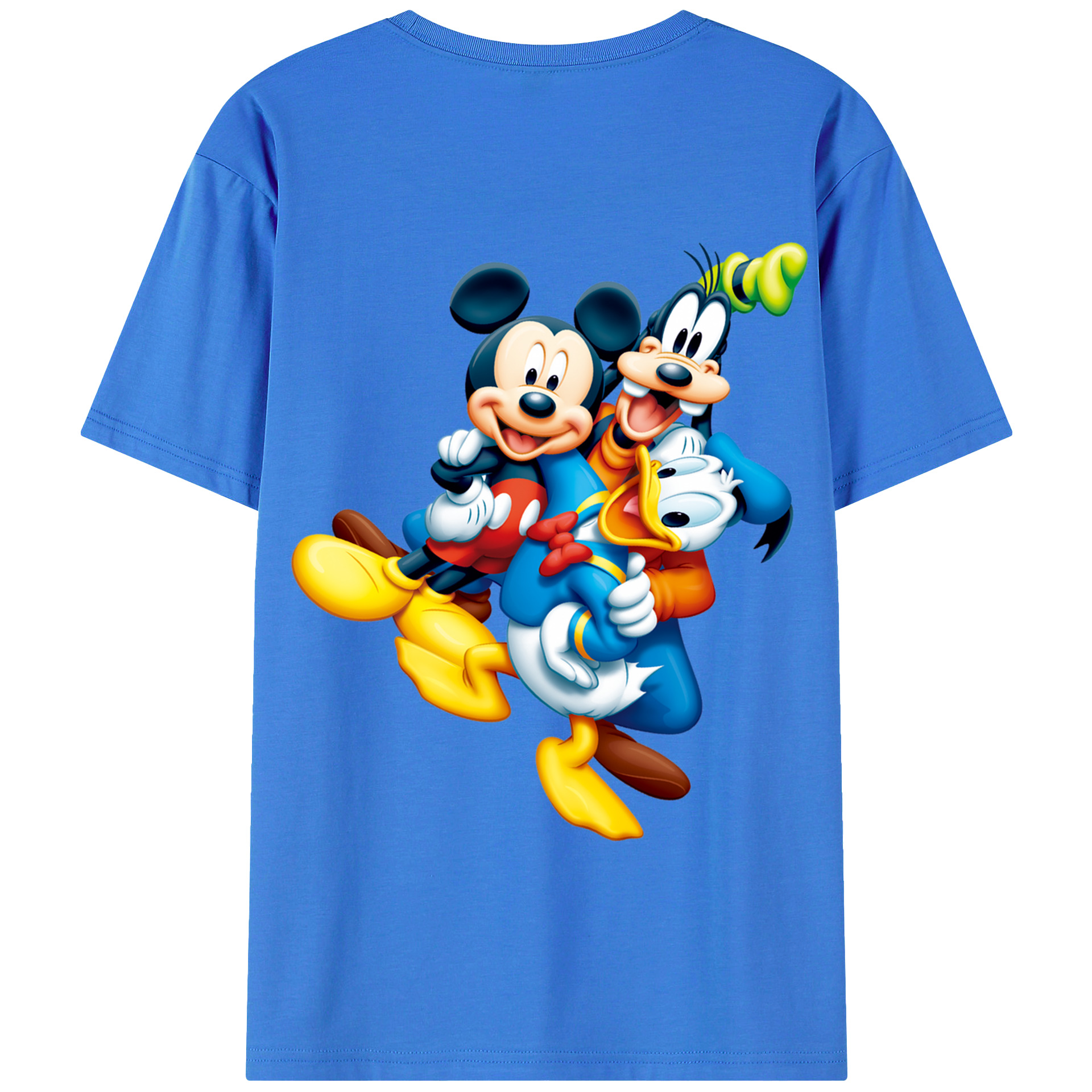 （画像用） ミッキーマウス Mickey Mouse 綿100％半袖Tシャツ（背面プリント）