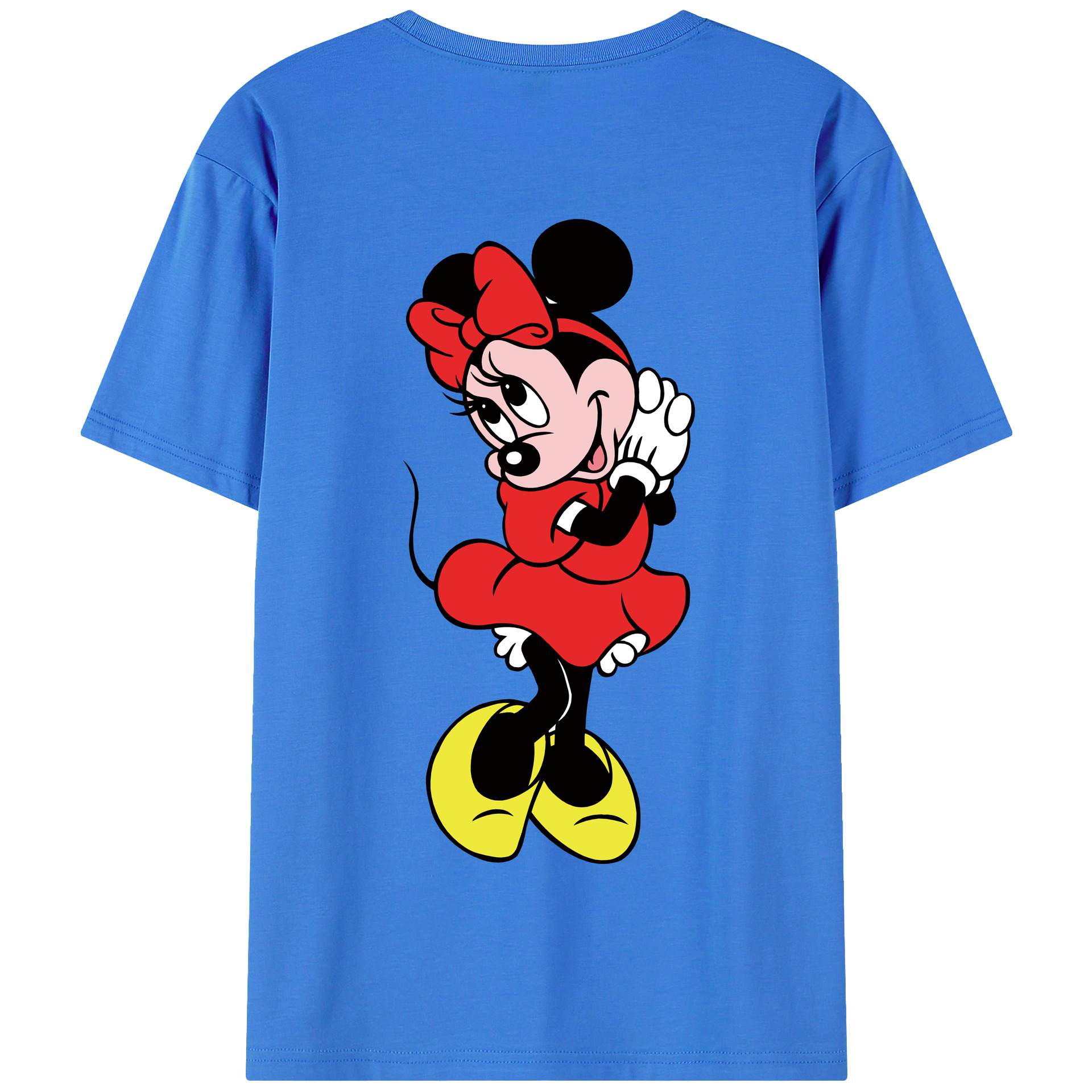 （画像用） ミッキーマウス Mickey Mouse 綿100％半袖Tシャツ（背面プリント）