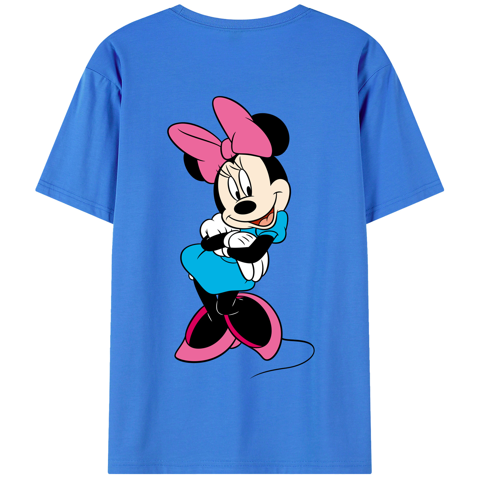 （画像用） ミッキーマウス Mickey Mouse 綿100％半袖Tシャツ（背面プリント）