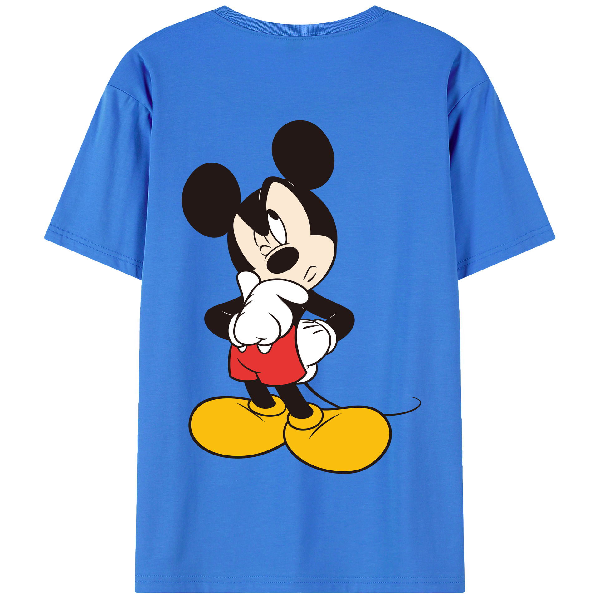 （画像用） ミッキーマウス Mickey Mouse 綿100％半袖Tシャツ（背面プリント）