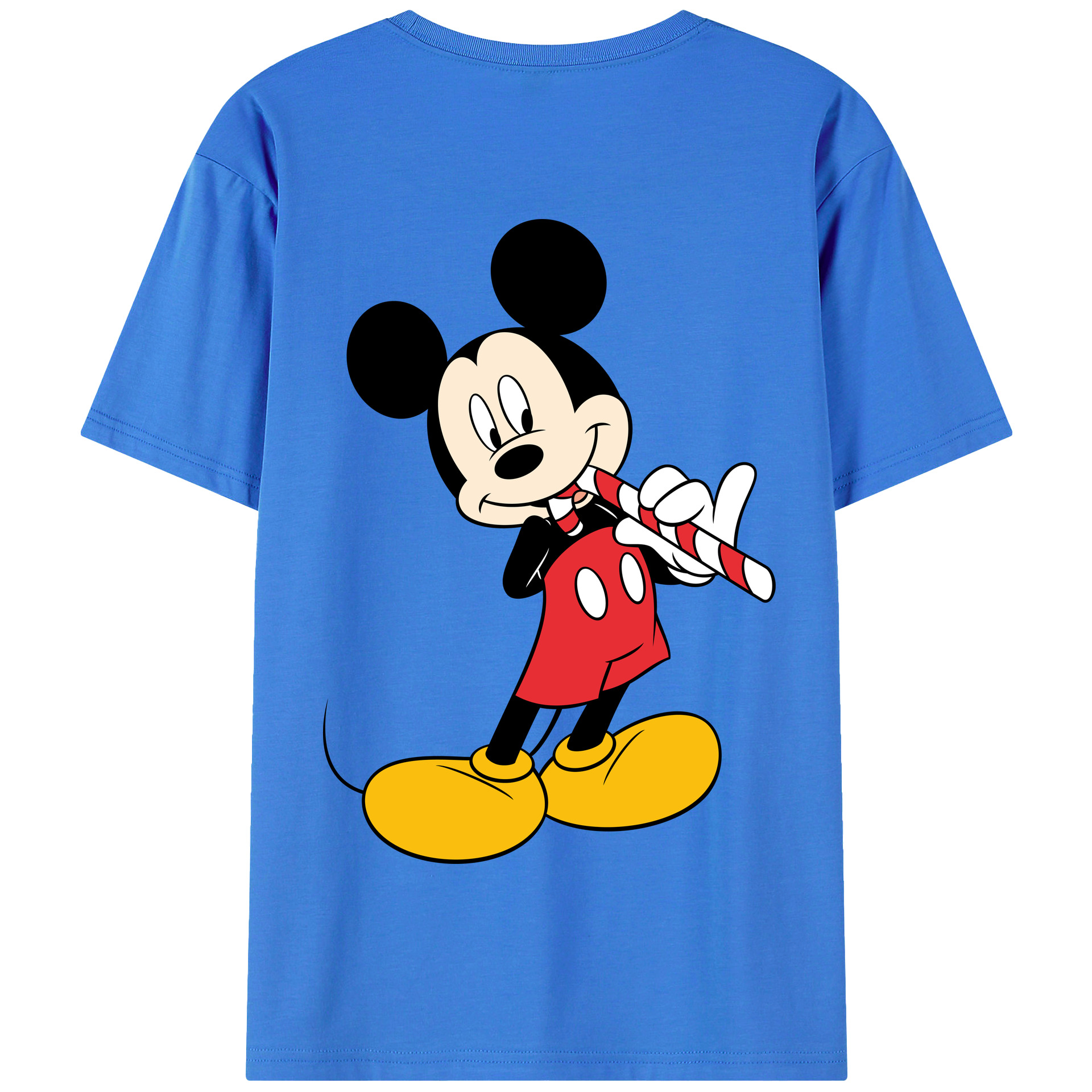 （画像用） ミッキーマウス Mickey Mouse 綿100％半袖Tシャツ（背面プリント）