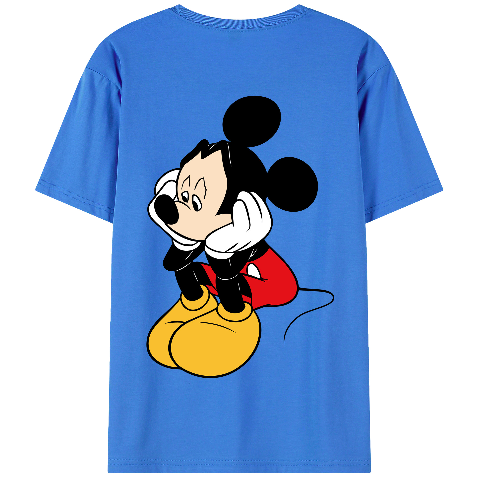 （画像用） ミッキーマウス Mickey Mouse 綿100％半袖Tシャツ（背面プリント）