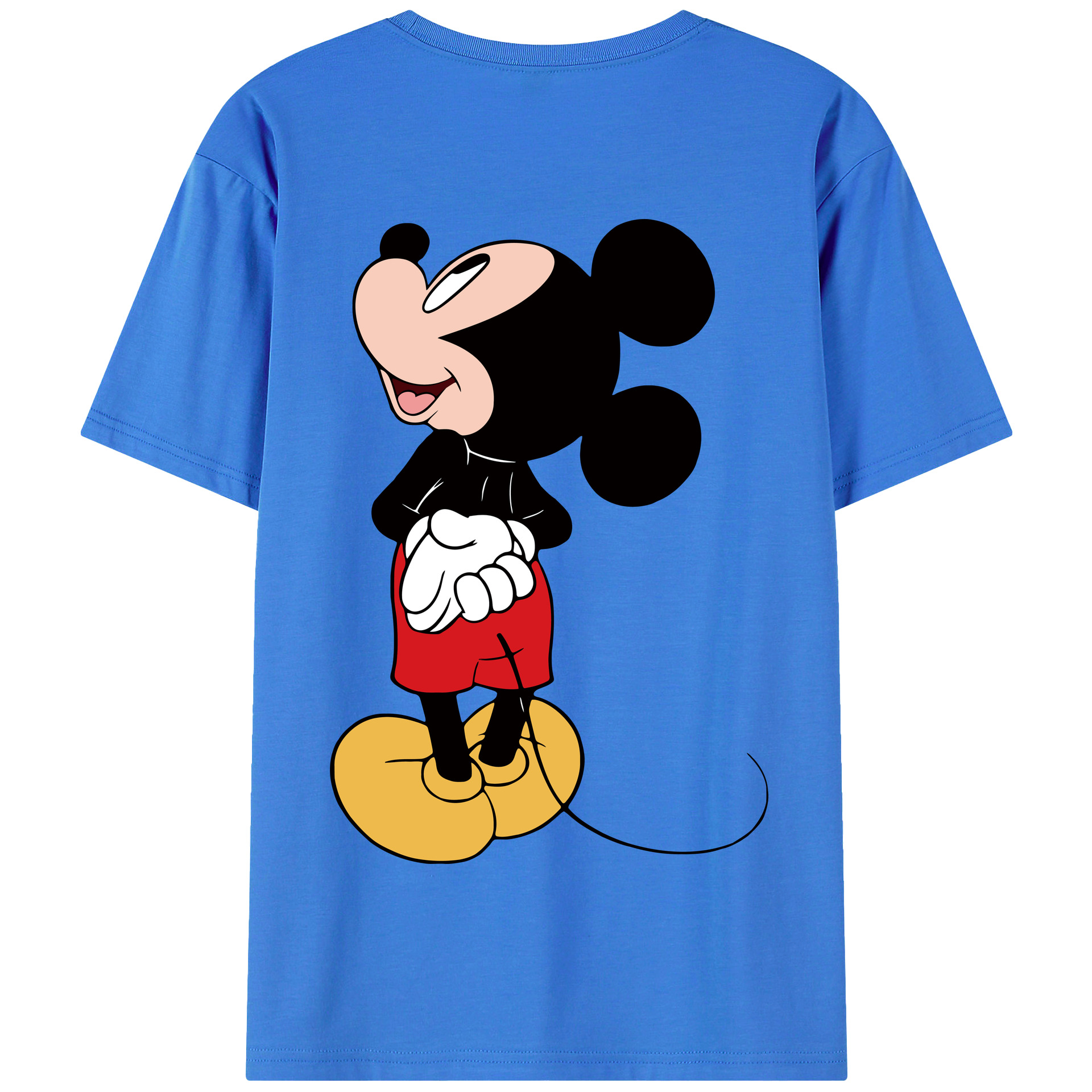（画像用） ミッキーマウス Mickey Mouse 綿100％半袖Tシャツ（背面プリント）