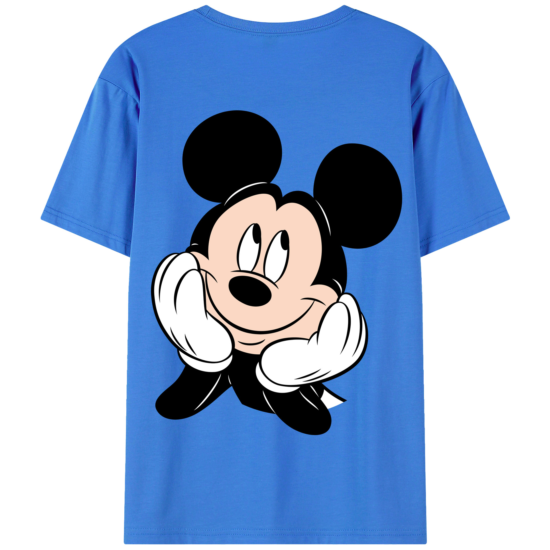 （画像用） ミッキーマウス Mickey Mouse 綿100％半袖Tシャツ（背面プリント）