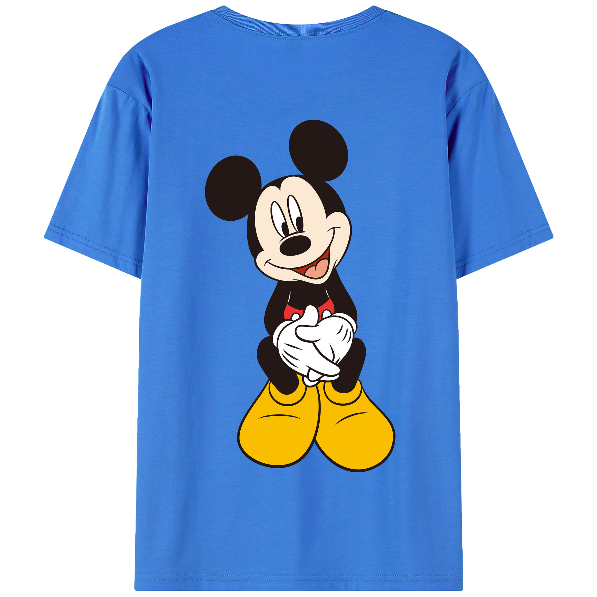 （画像用） ミッキーマウス Mickey Mouse 綿100％半袖Tシャツ（背面プリント）